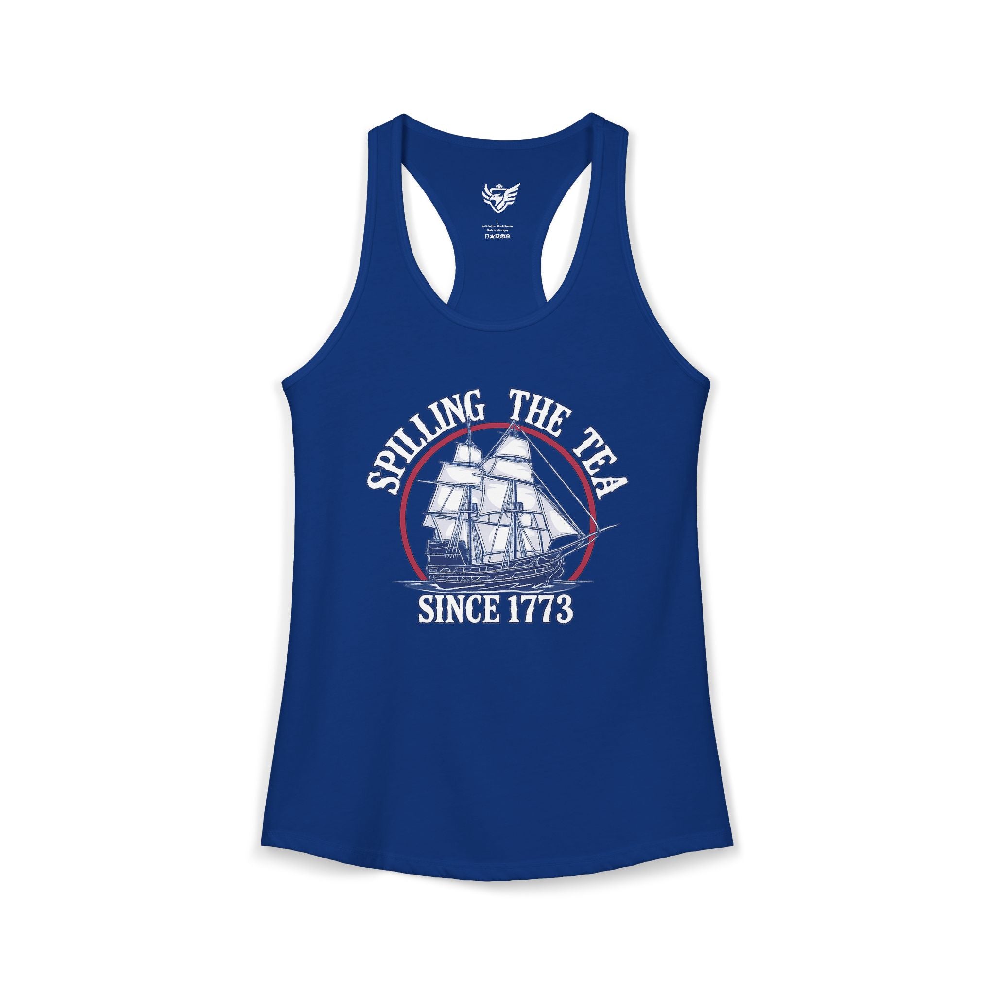 Spilling The Tea Ideal Racerback Tank