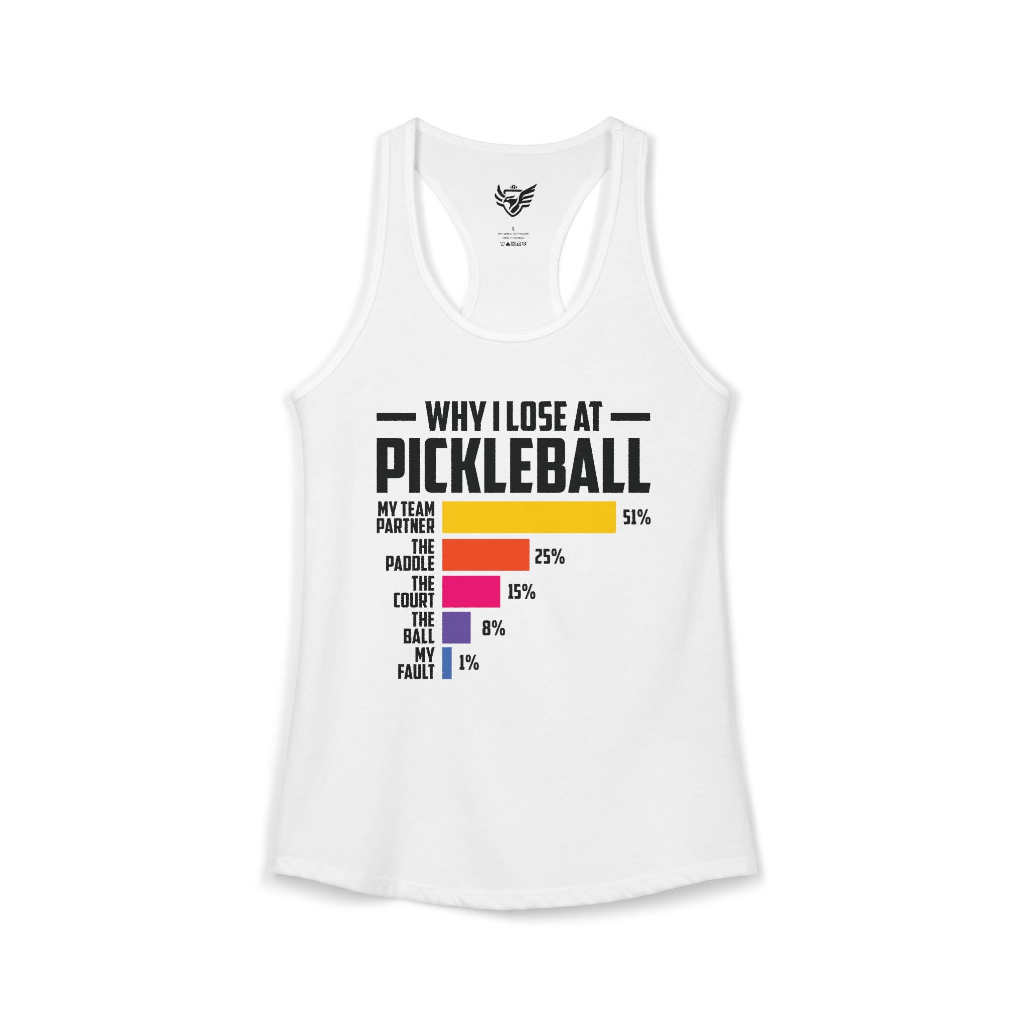 Why I Lose At Pickleball Ideal Racerback Tank
