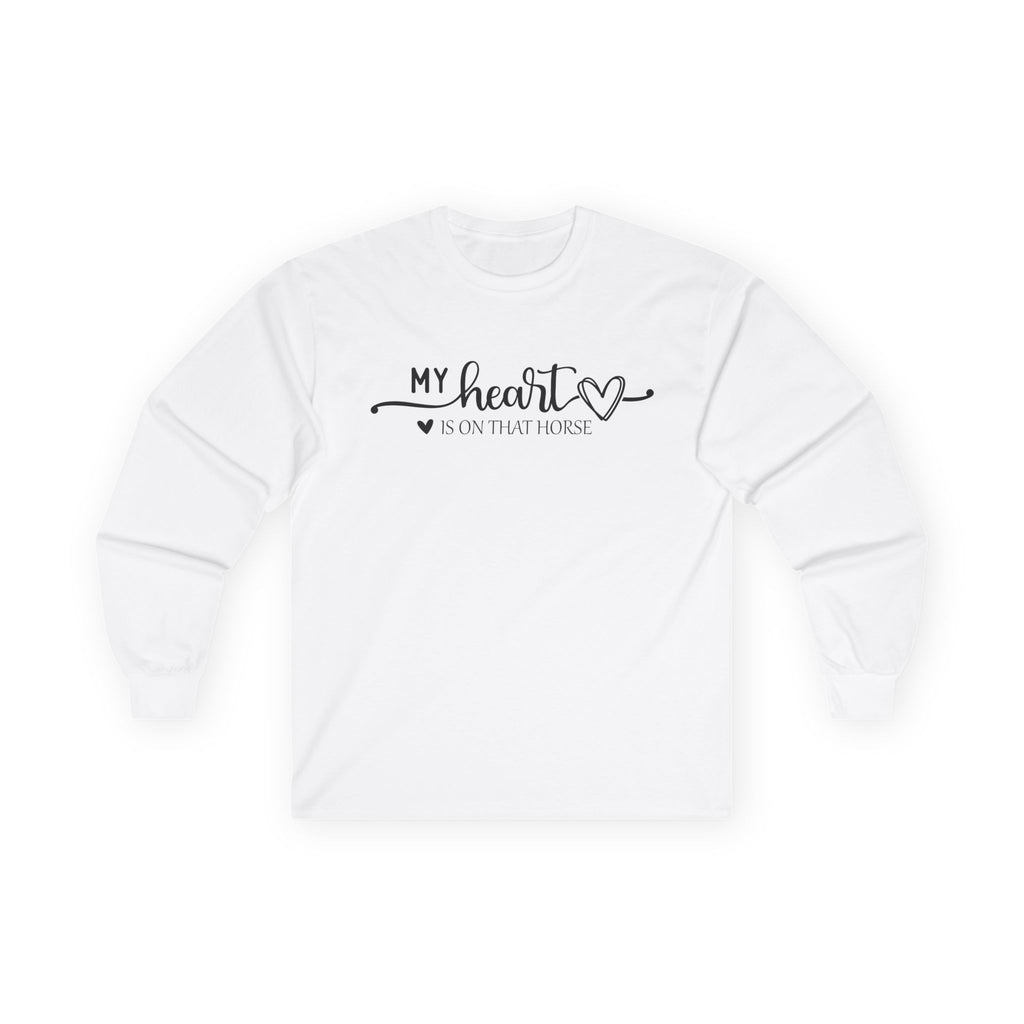 Heart on Horse Cotton Long Sleeve Tee