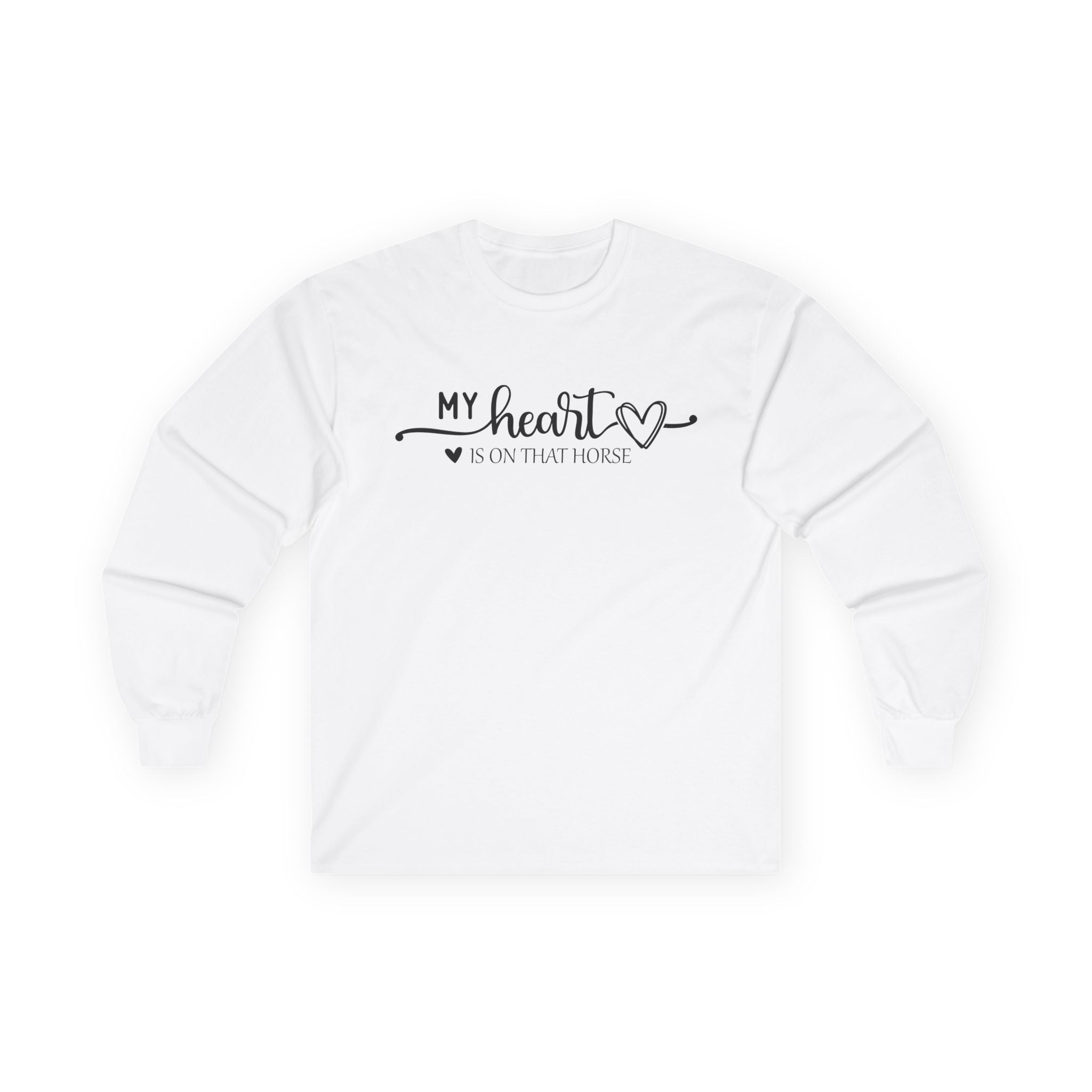 Heart on Horse Cotton Long Sleeve Tee