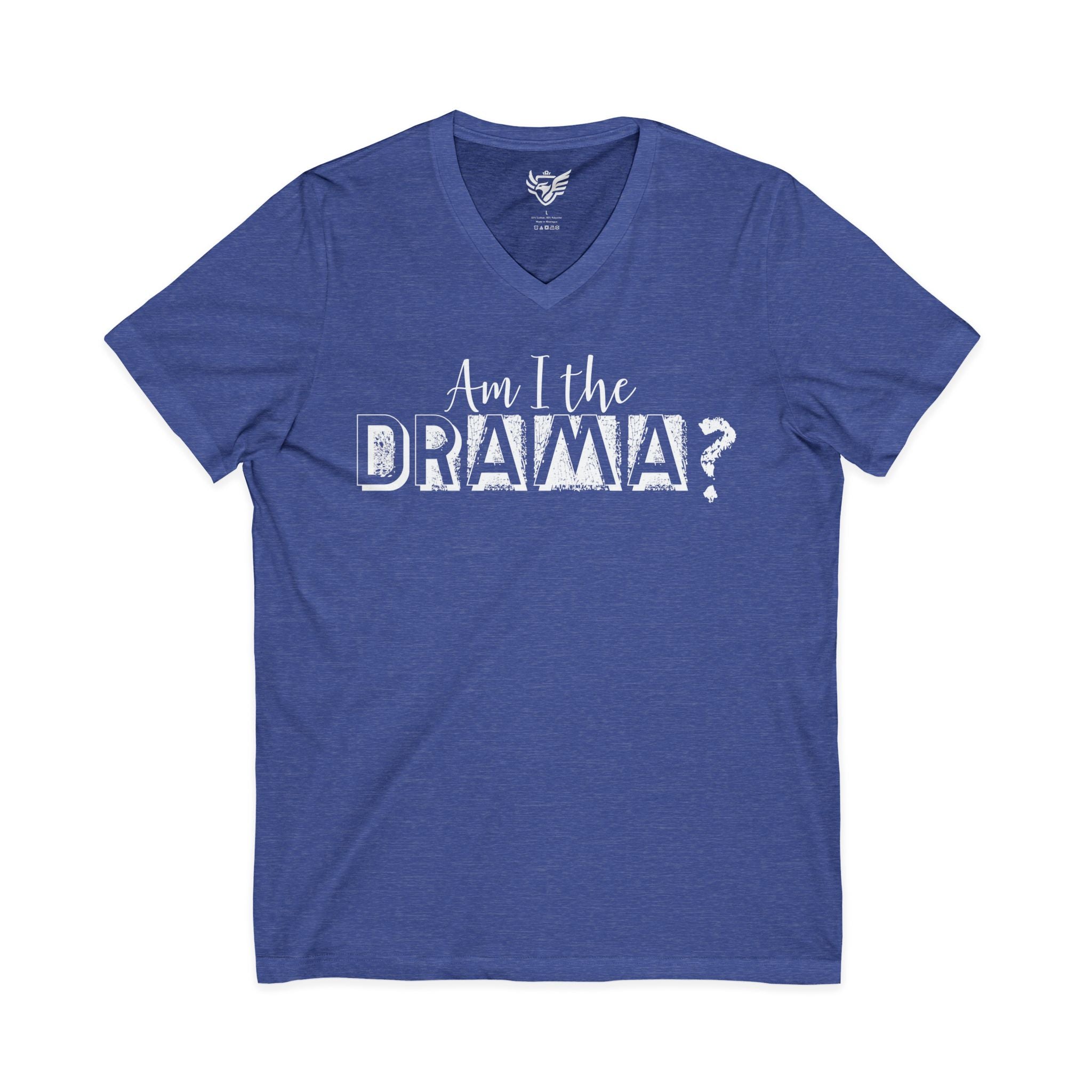 Drama Jersey Short Sleeve V-Neck Tee