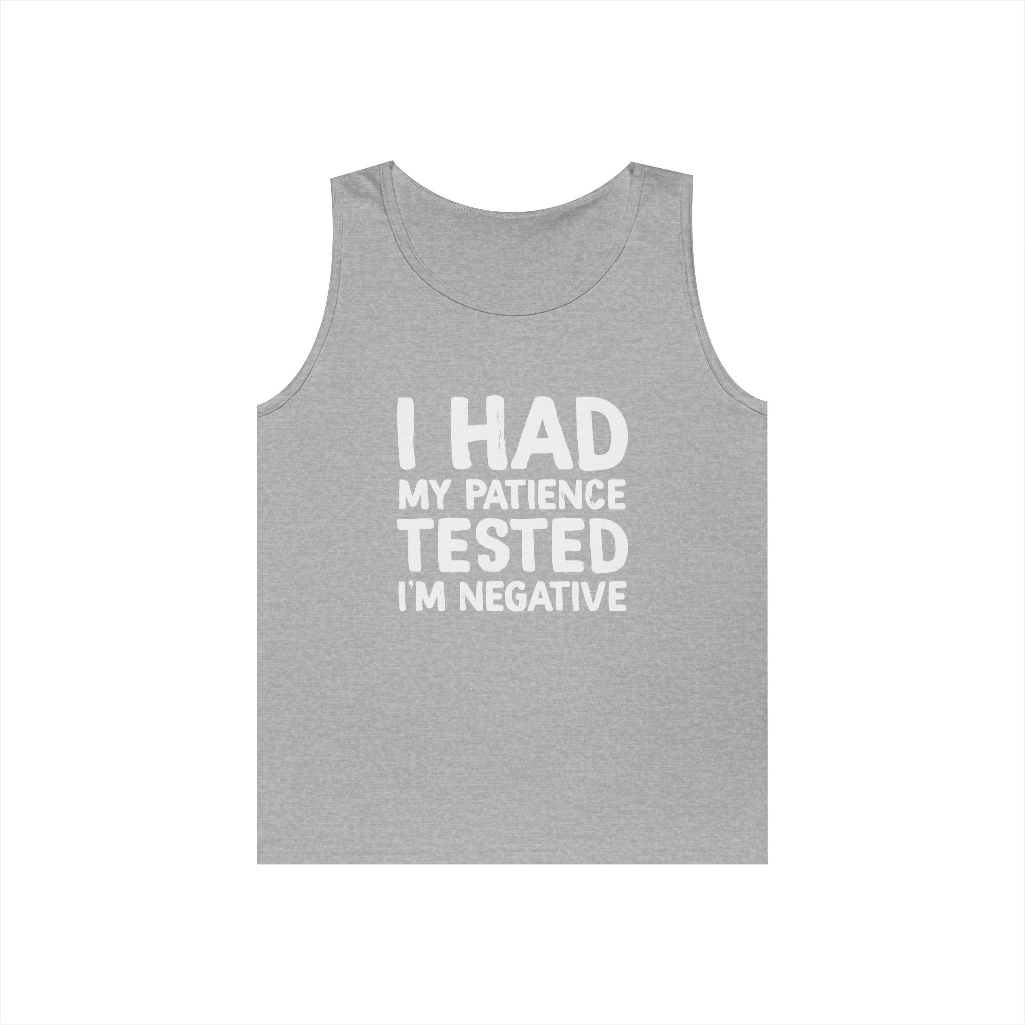 Negative For Patience Heavy Cotton Tank Top