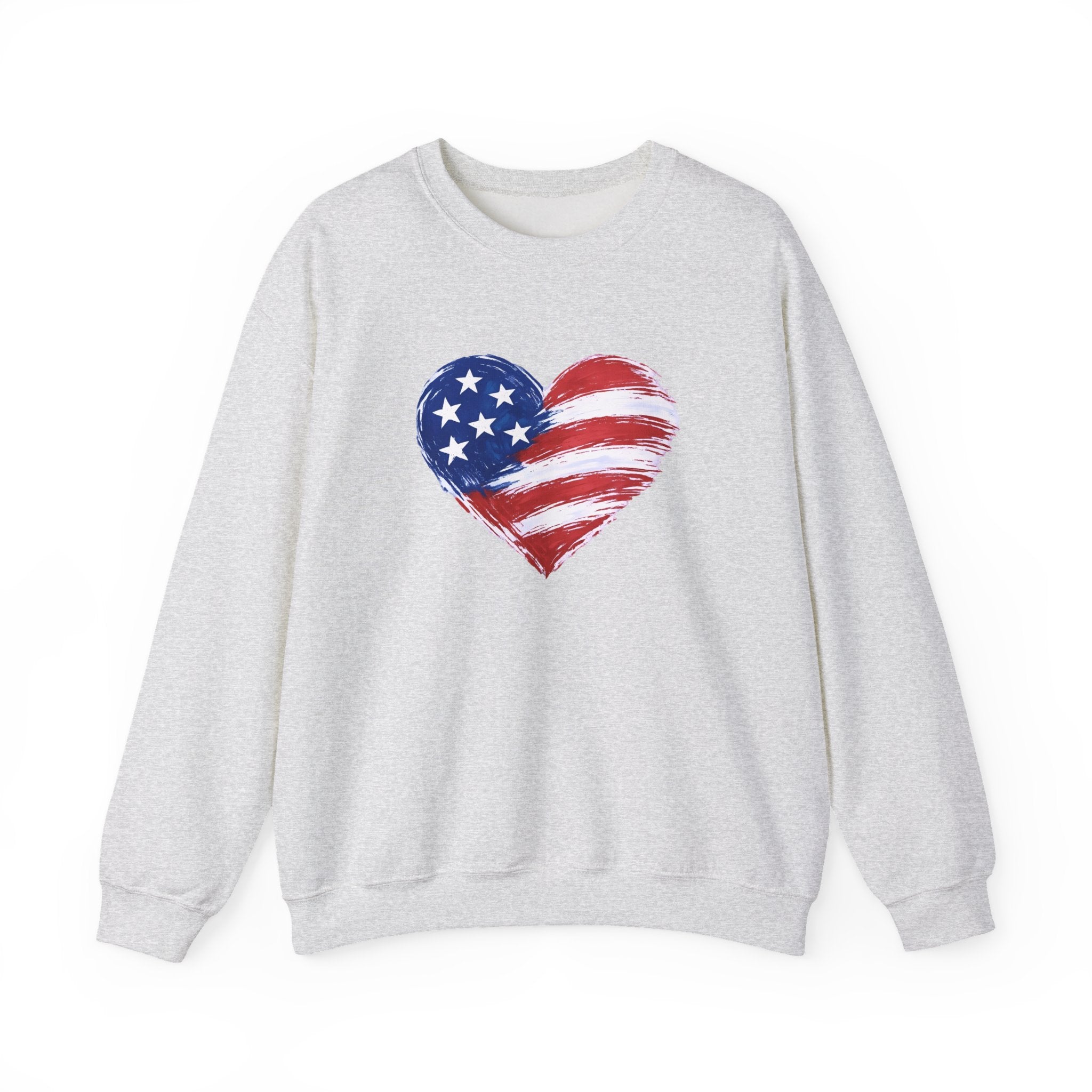 Heart Flag Heavy Blend™ Crewneck Sweatshirt