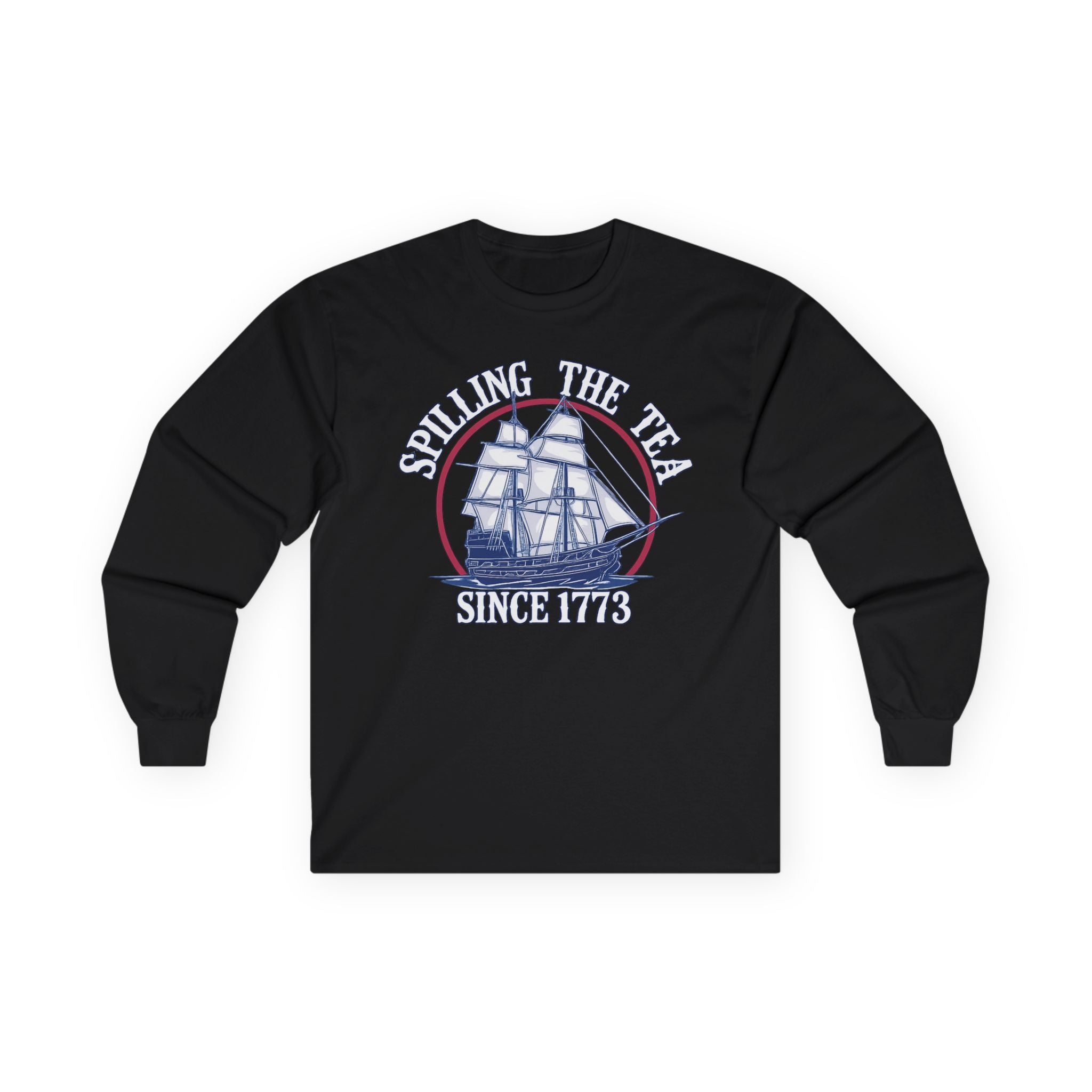 Spilling The Tea Cotton Long Sleeve Tee