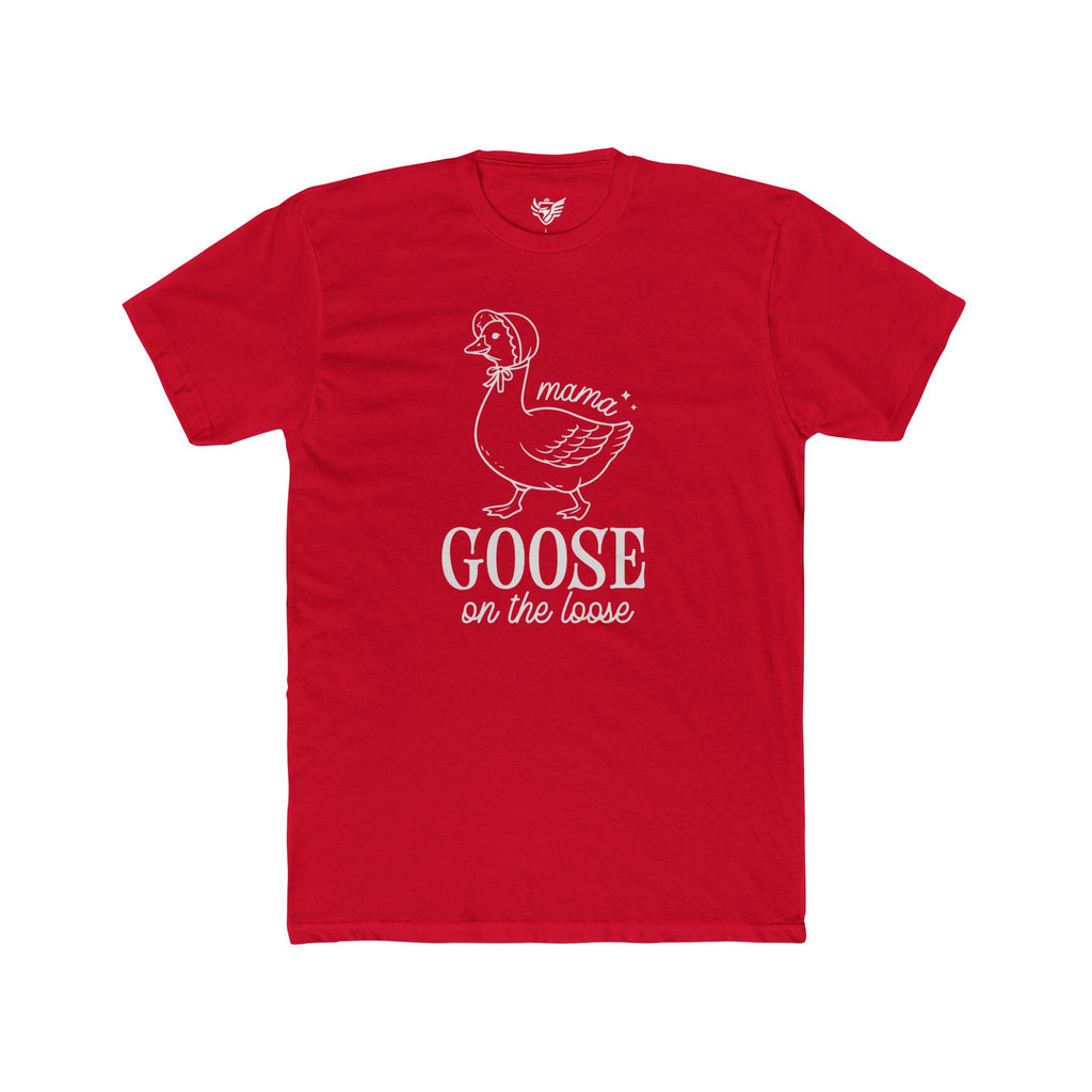 Mama Goose On The Loose Cotton Crew Tee