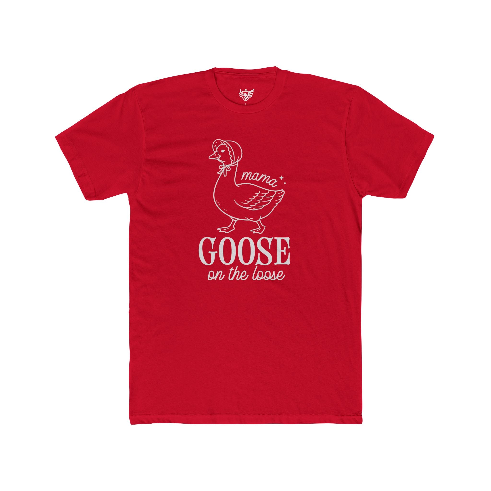 Mama Goose On The Loose Cotton Crew Tee