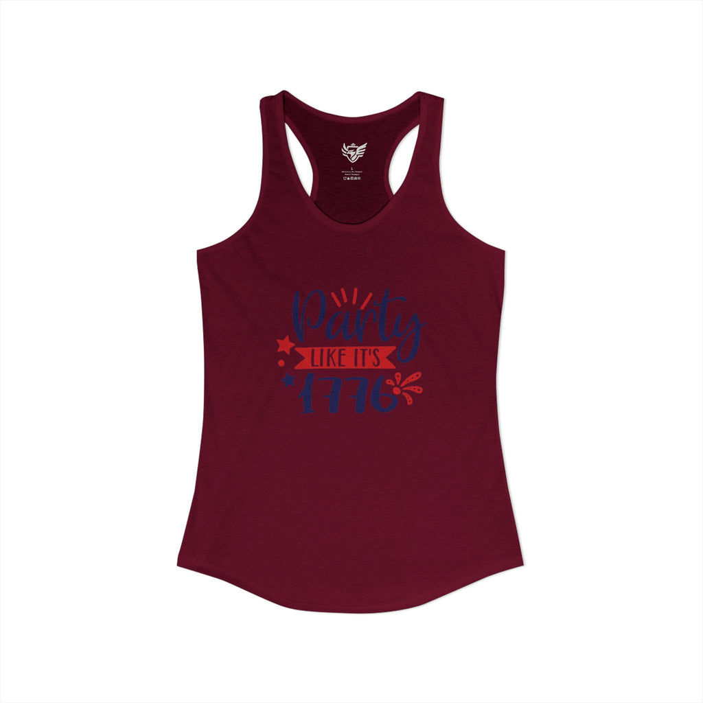 Party Like It's 1776 Ideal Racerback Tank