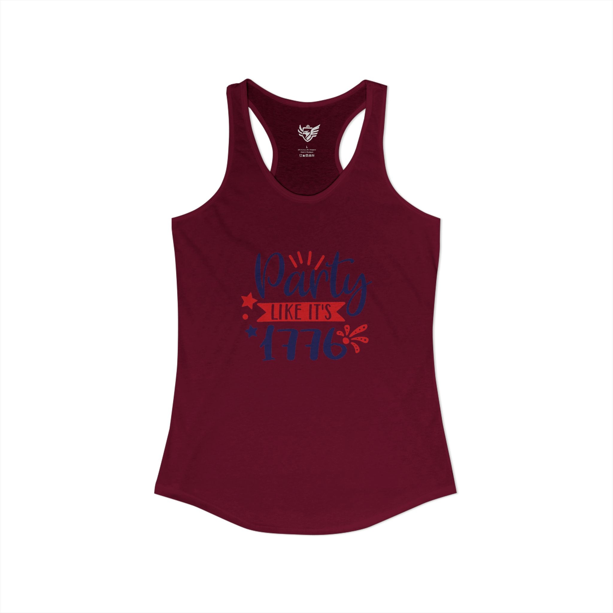 Party Like It's 1776 Ideal Racerback Tank