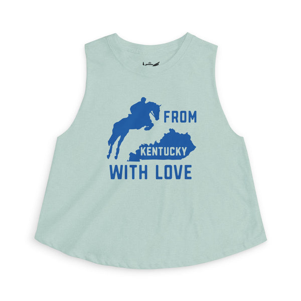 Women's KY with Love Racerback Crop Top
