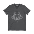 Sunny Sea Jersey Short Sleeve V-Neck Tee