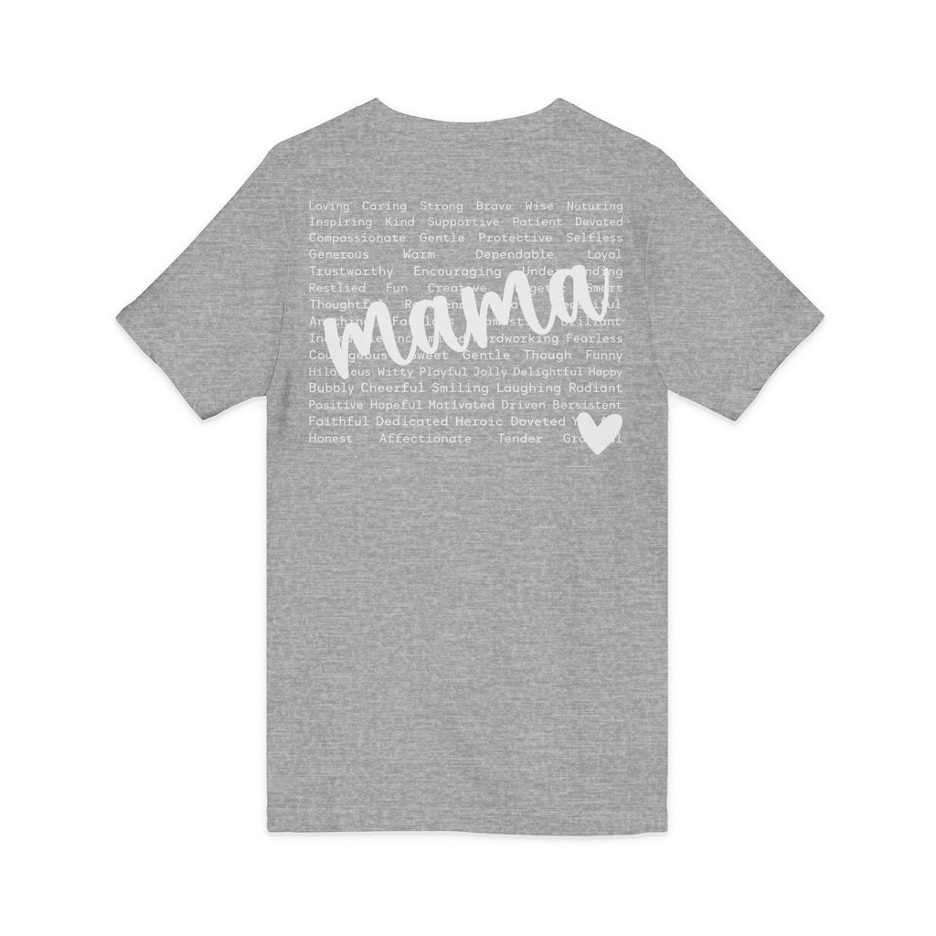 Mama Jersey Short Sleeve V-Neck Tee
