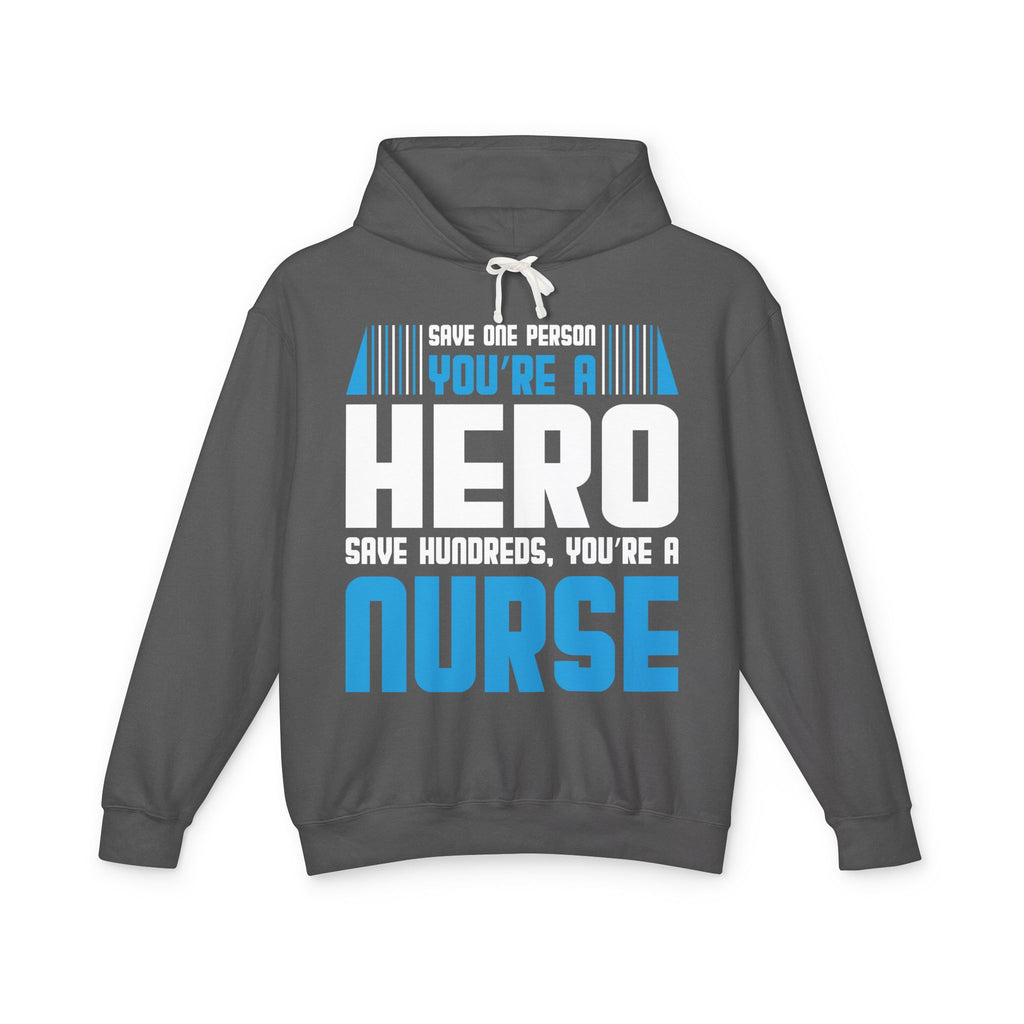 Nurses Are Heros Lightweight Hooded Sweatshirt