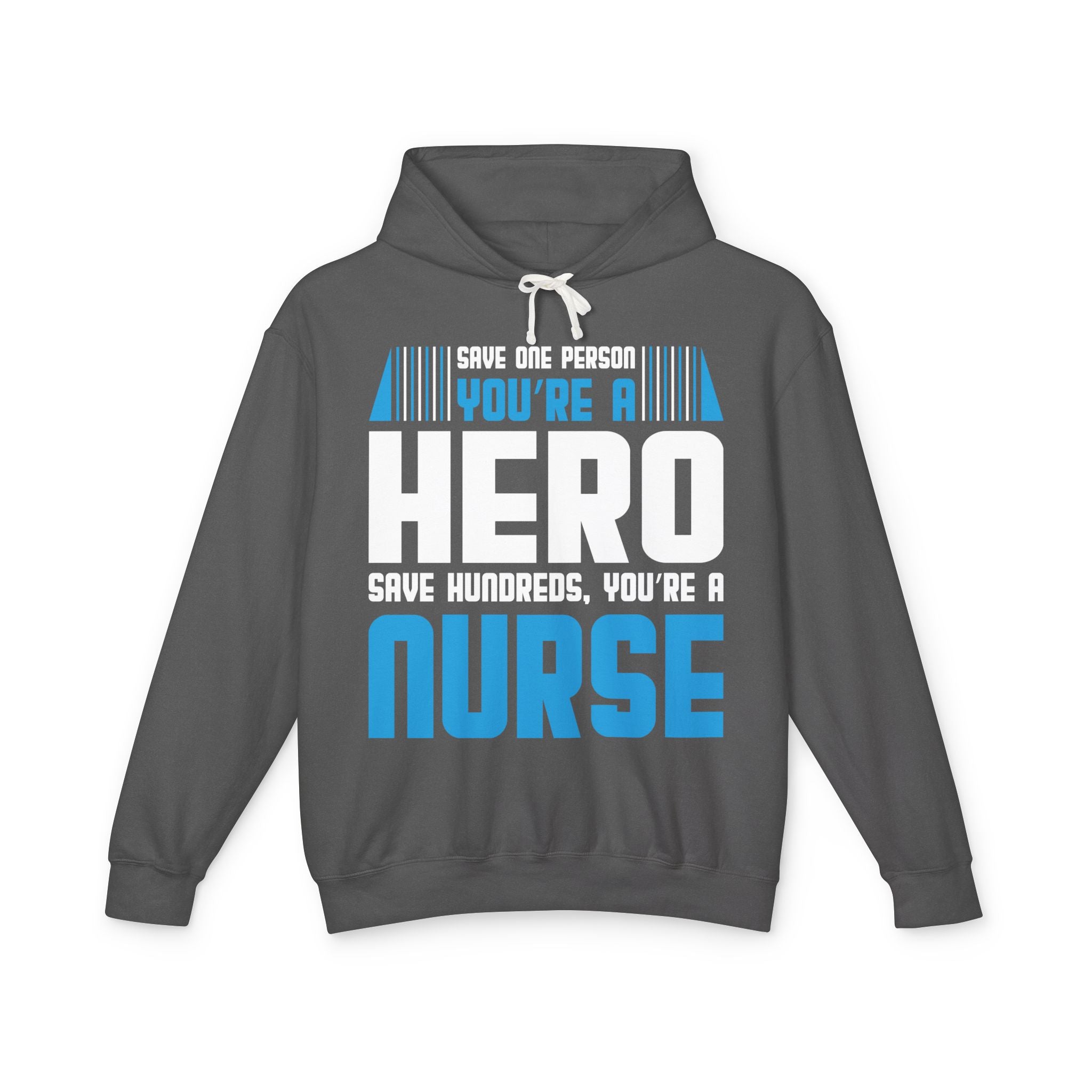 Nurses Are Heros Lightweight Hooded Sweatshirt