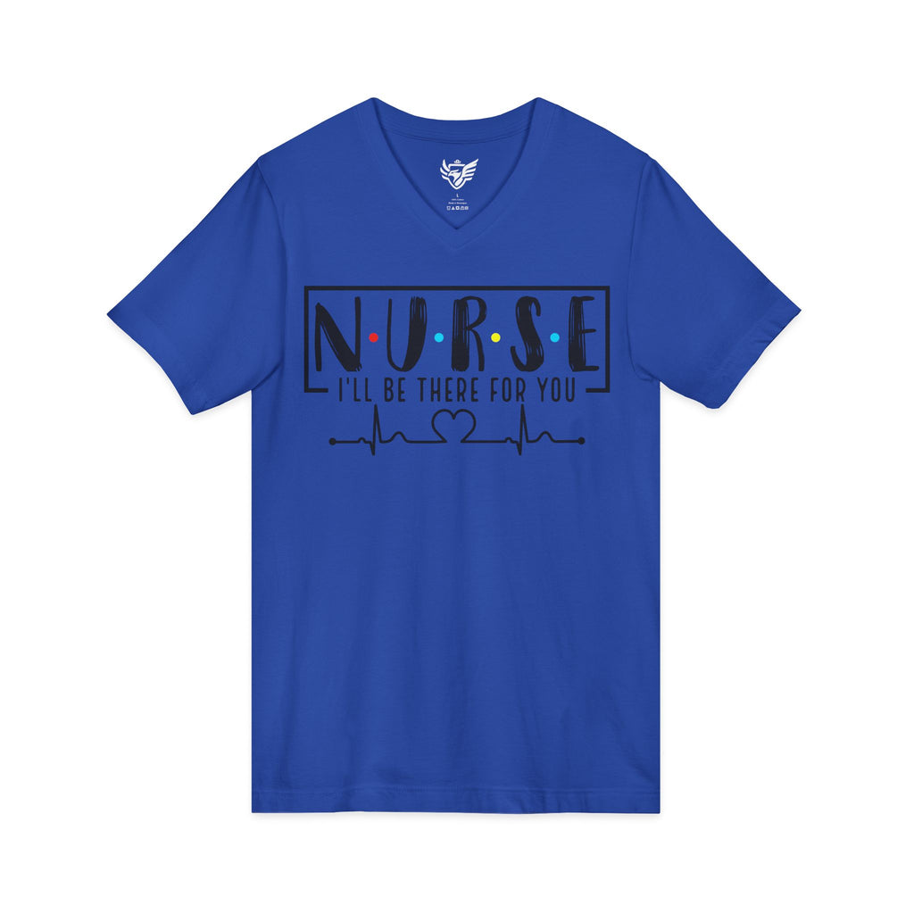 Friend's Theme Nurse Jersey Short Sleeve V-Neck Tee
