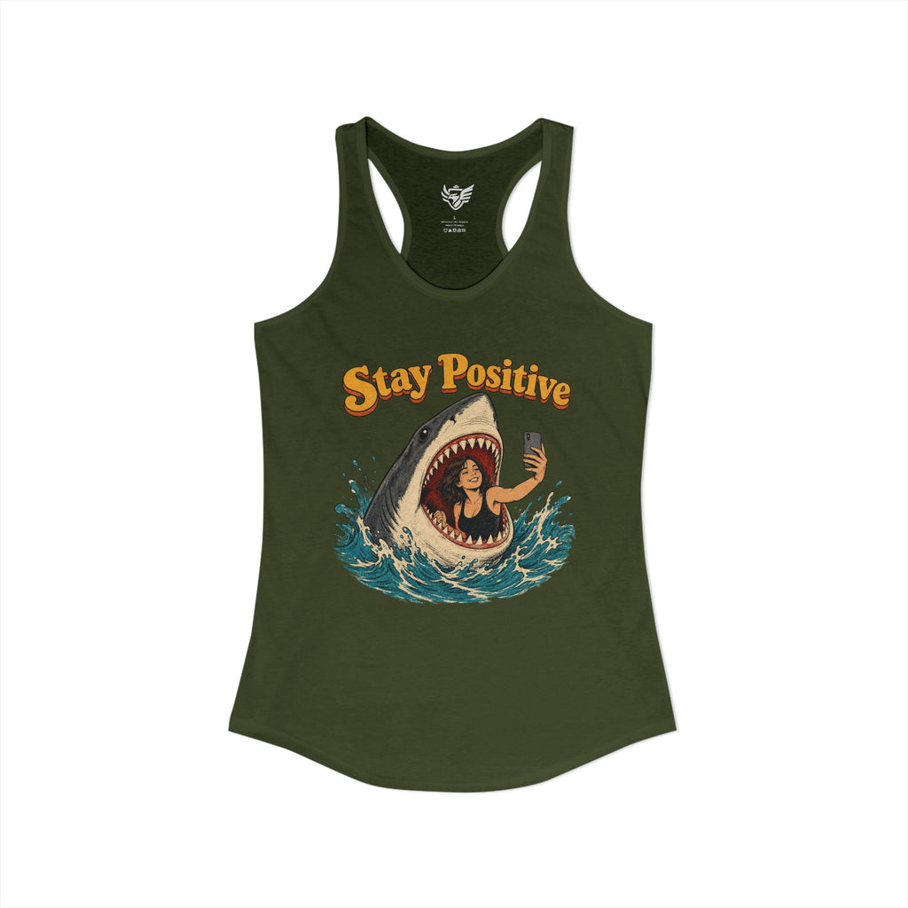 Stay Positive Ideal Racerback Tank
