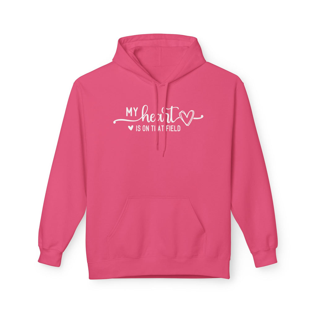 My Heart is on that Field Midweight Softstyle Fleece Hoodie