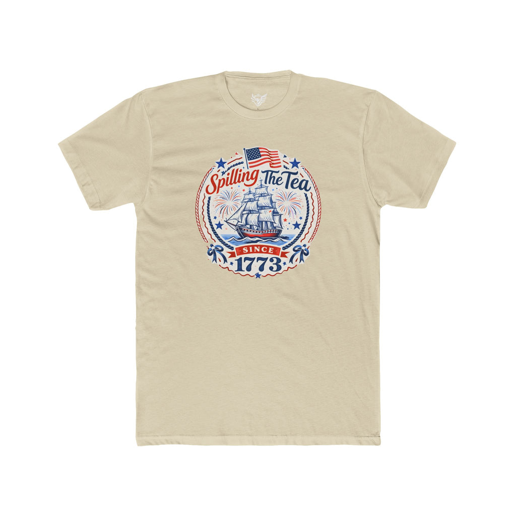 Spilling The Tea Cotton Crew Tee