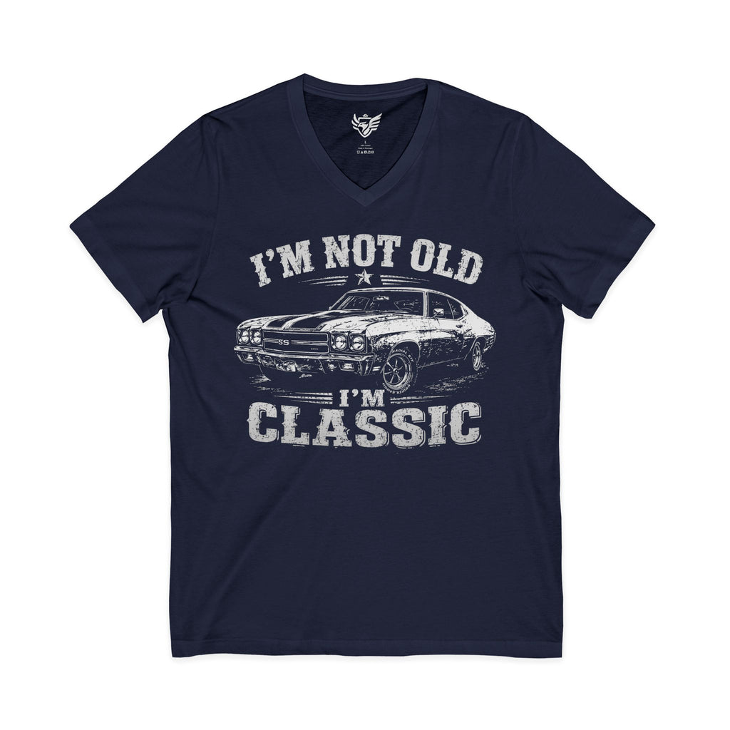 Not Old, Classic Jersey Short Sleeve V-Neck Tee