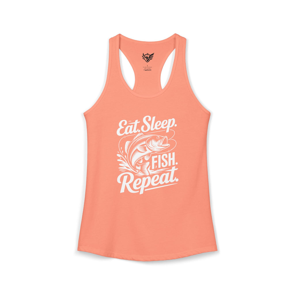 Eat Sleep Fish Repeat Ideal Racerback Tank
