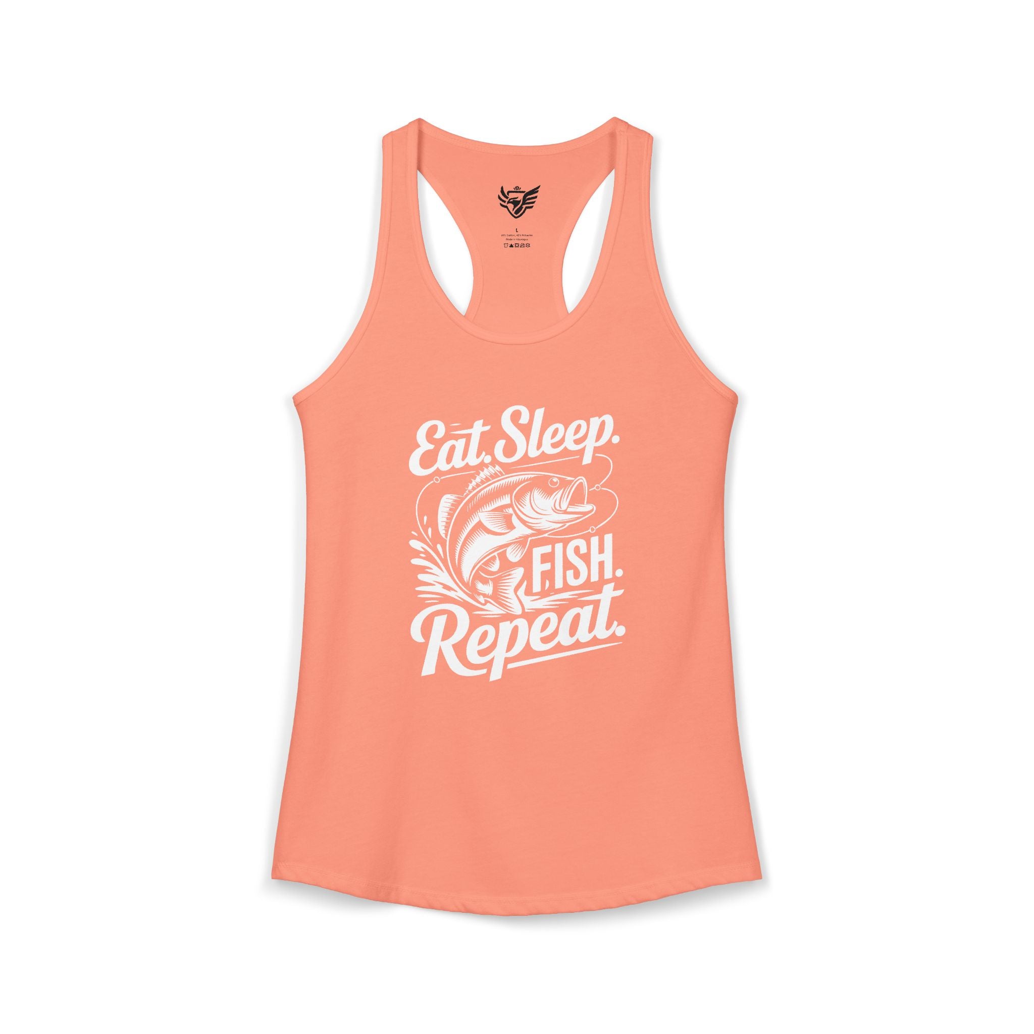 Eat Sleep Fish Repeat Ideal Racerback Tank