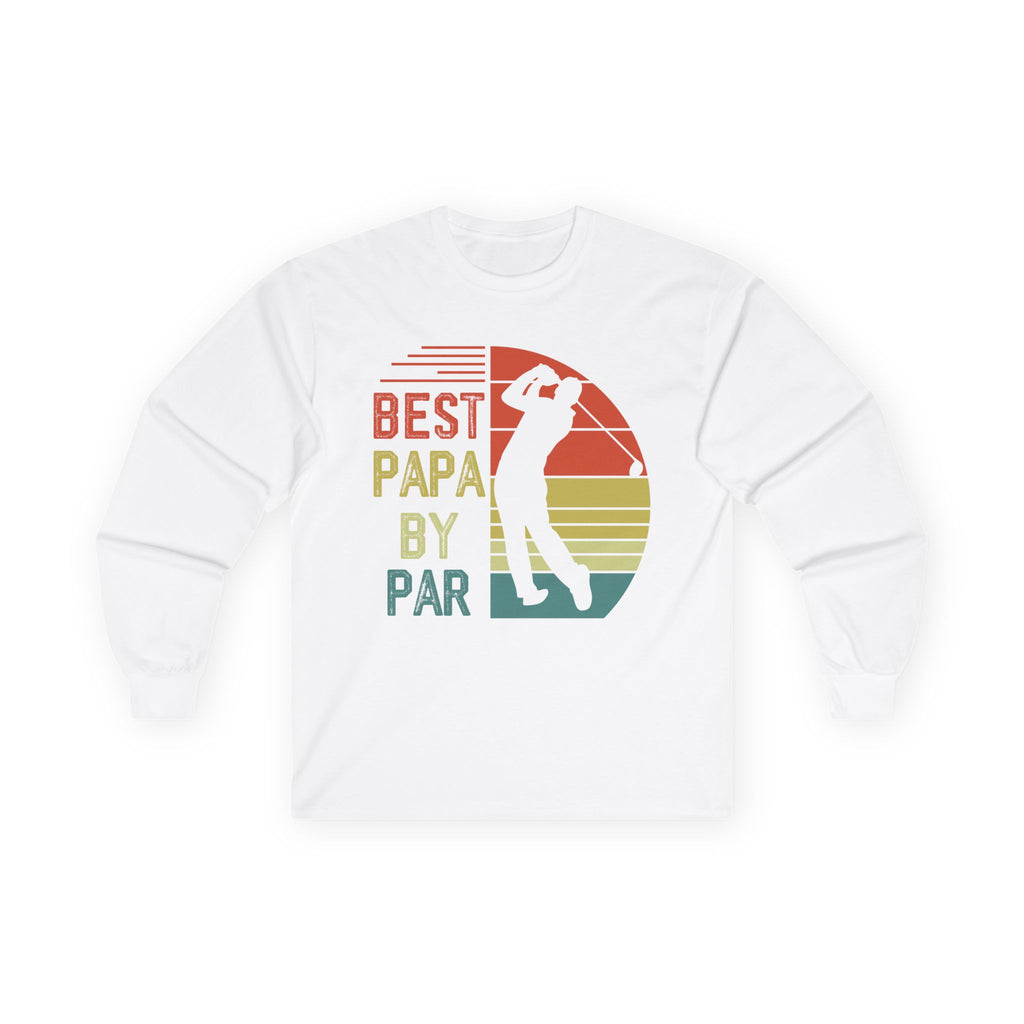 Best Papa By Par Cotton Long Sleeve Tee