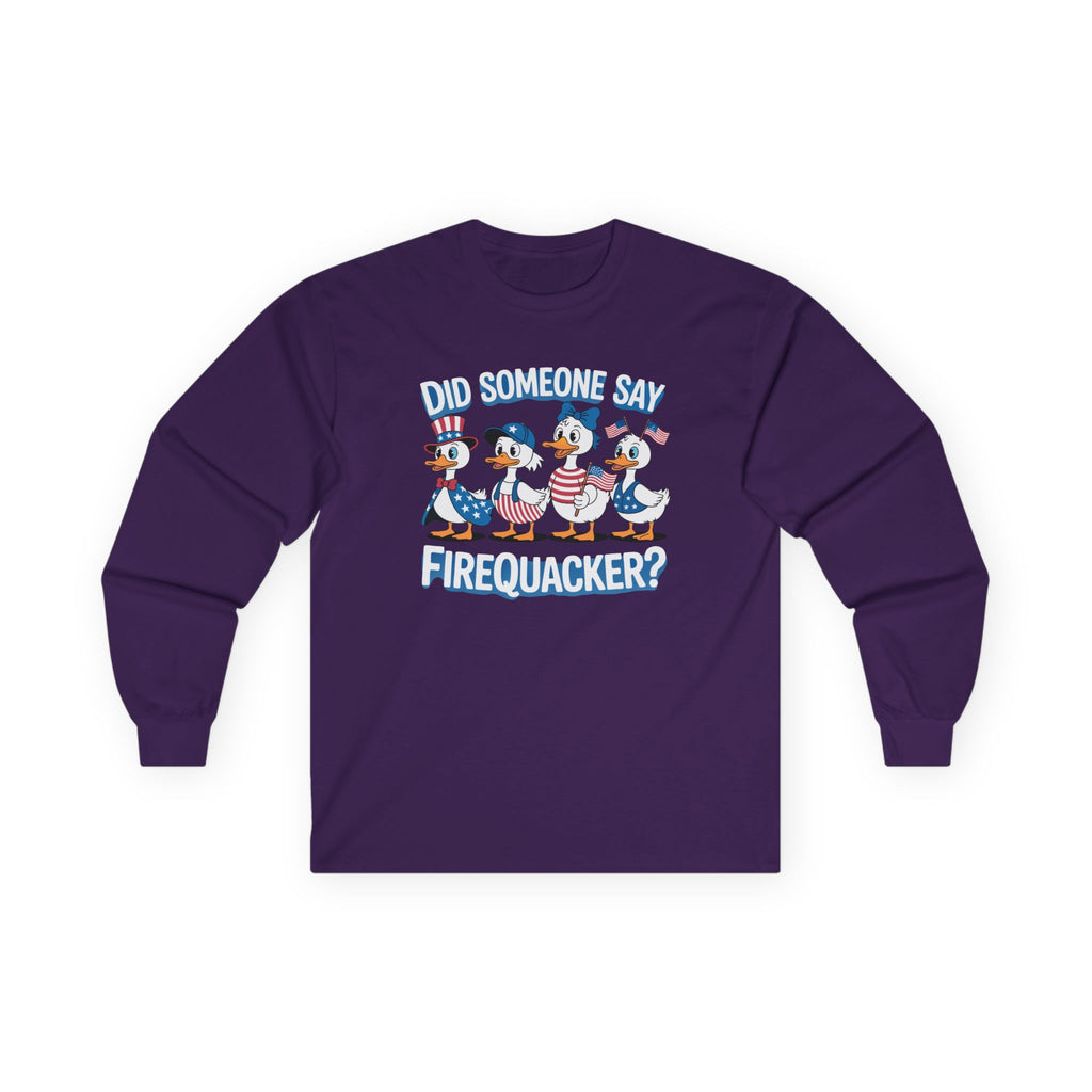 Firequackers Cotton Long Sleeve Tee