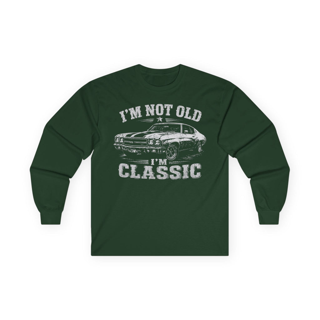 Not Old, Classic Cotton Long Sleeve Tee