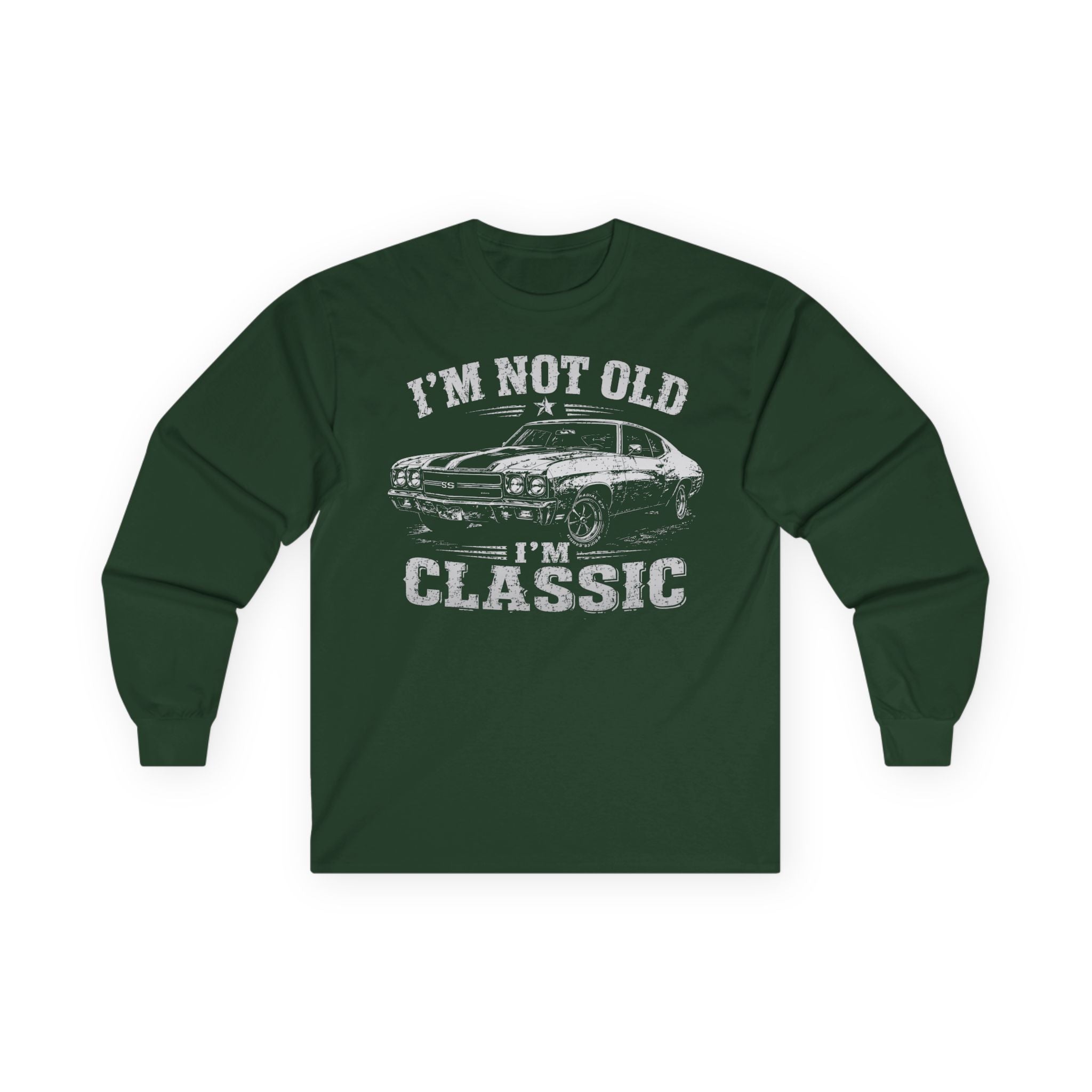 Not Old, Classic Cotton Long Sleeve Tee