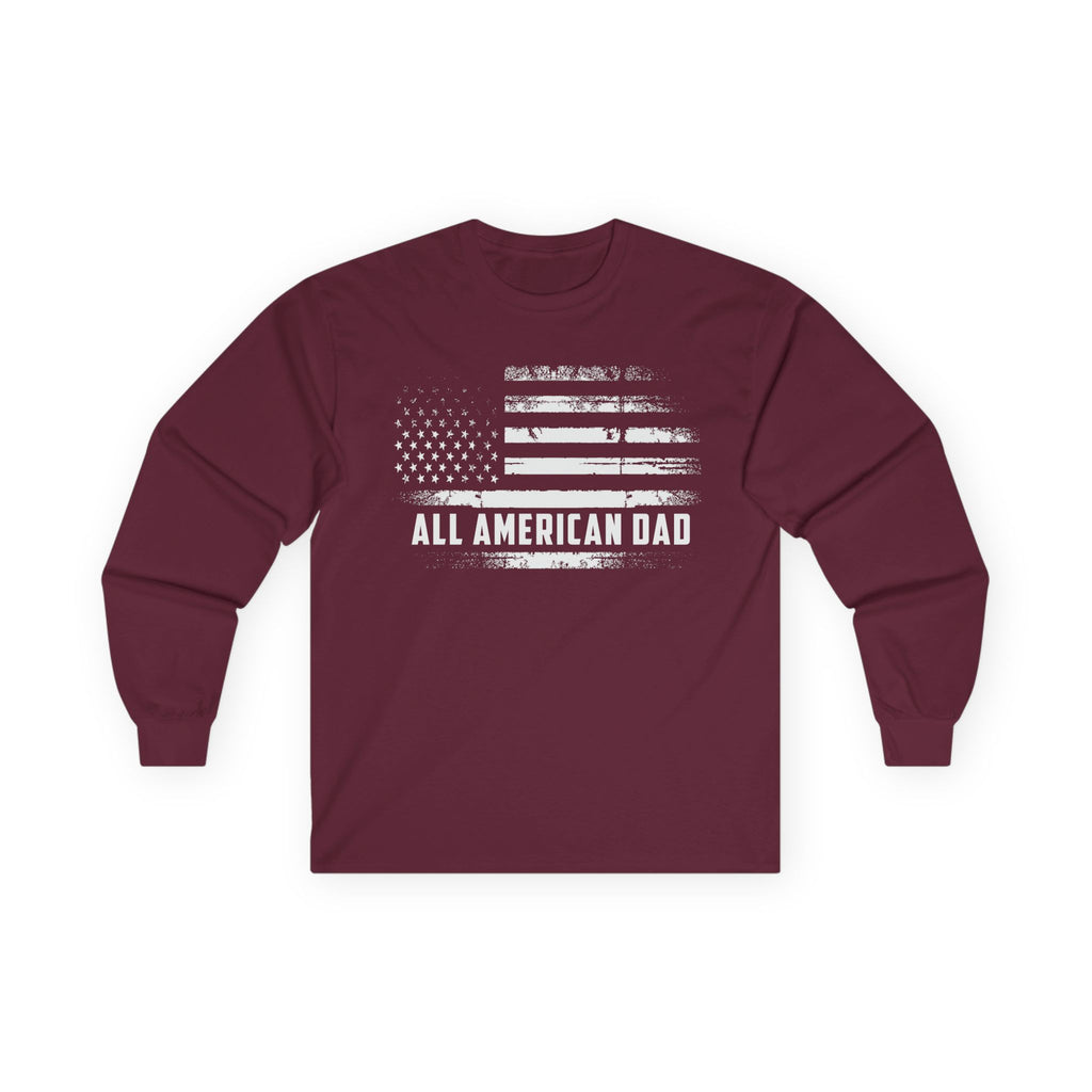 All American Dad Cotton Long Sleeve Tee
