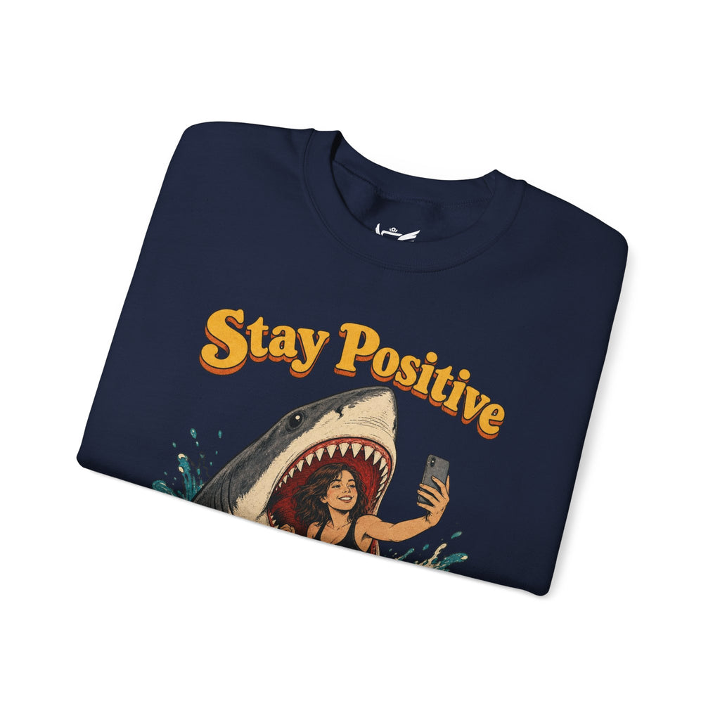 Stay Positive Heavy Blend™ Crewneck Sweatshirt
