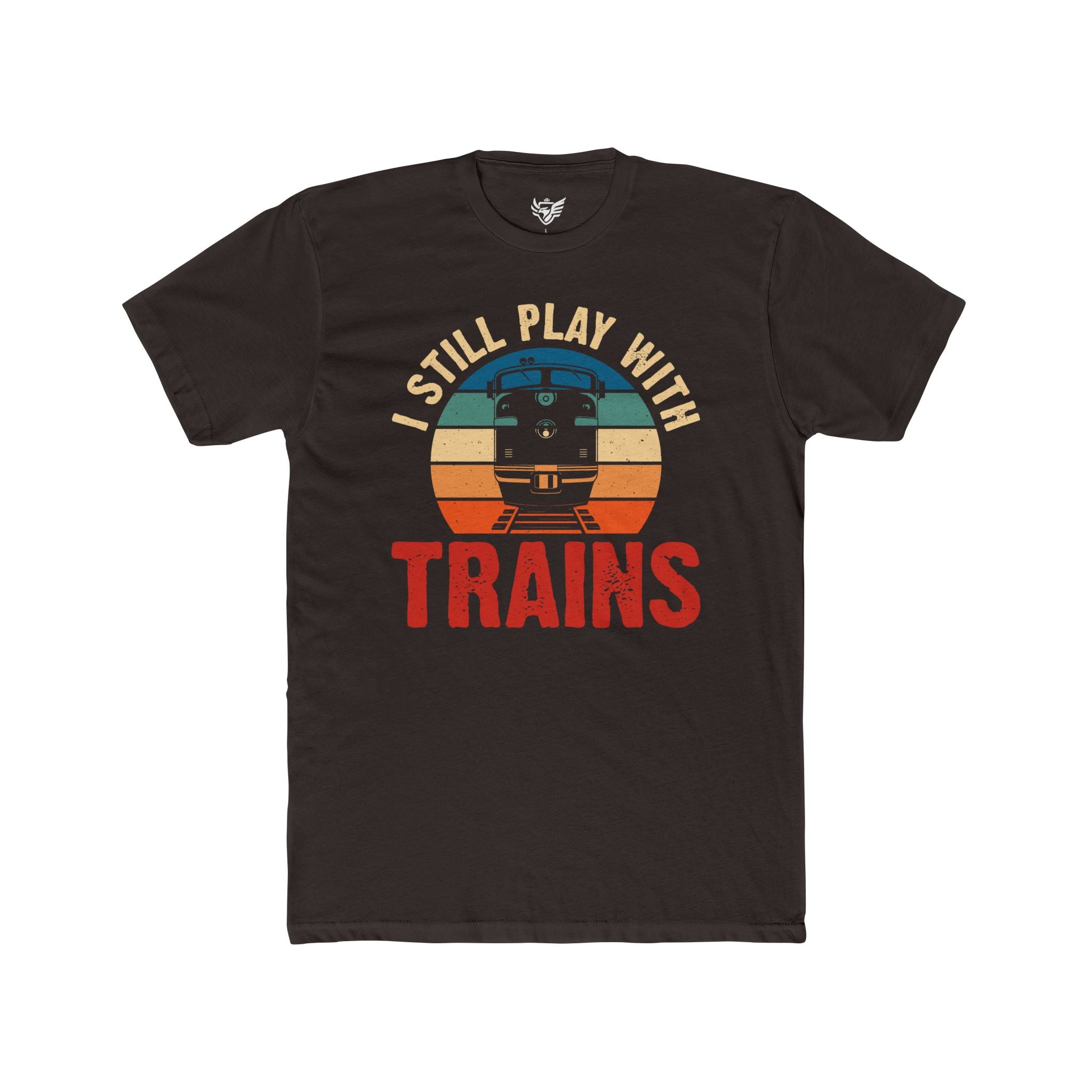 I Still Play With Trains Cotton Crew Tee
