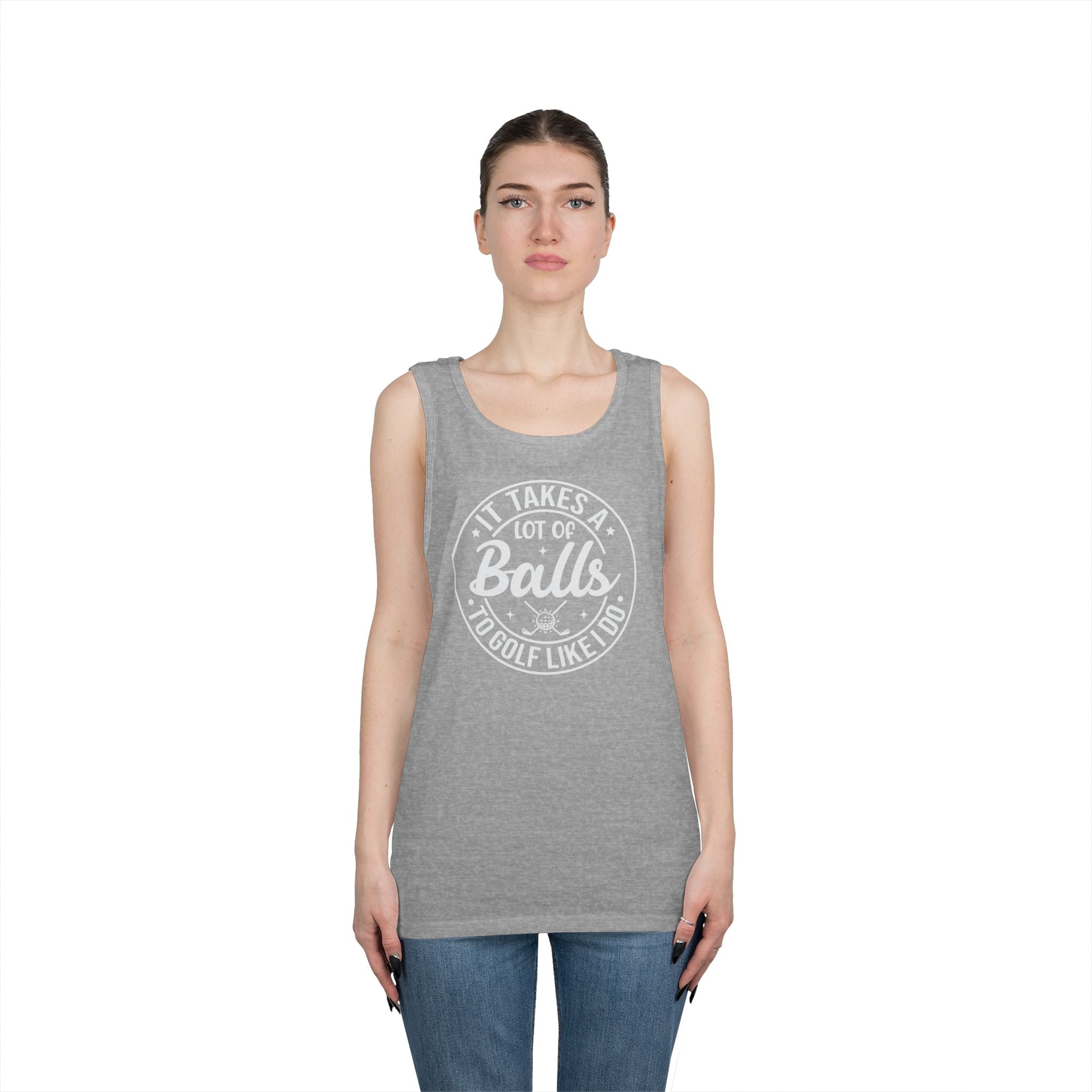 Golf Like I Do Heavy Cotton Tank Top