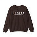 Horses, Friends Theme Heavy Blend™ Crewneck Sweatshirt