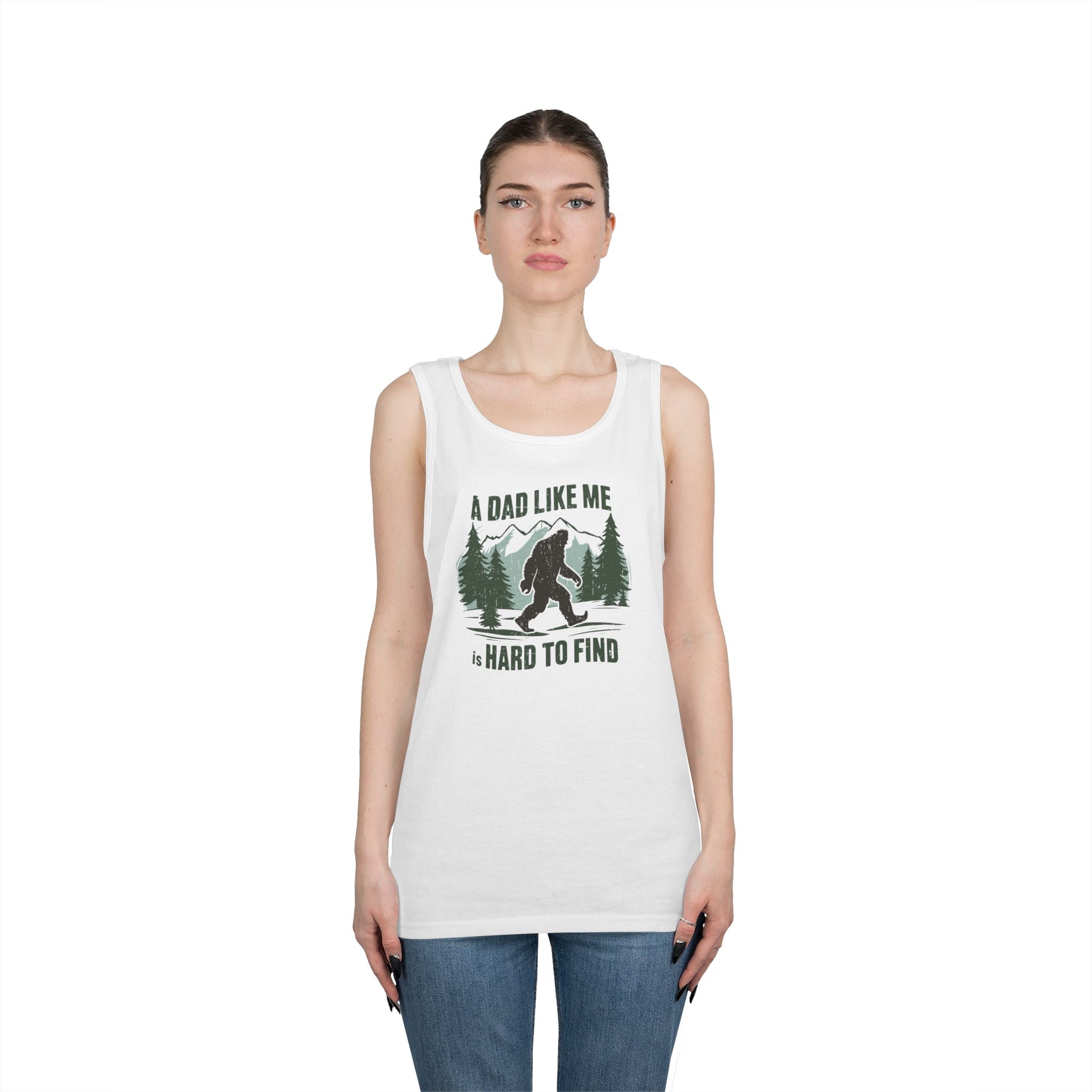 Hard to Find Dad Heavy Cotton Tank Top