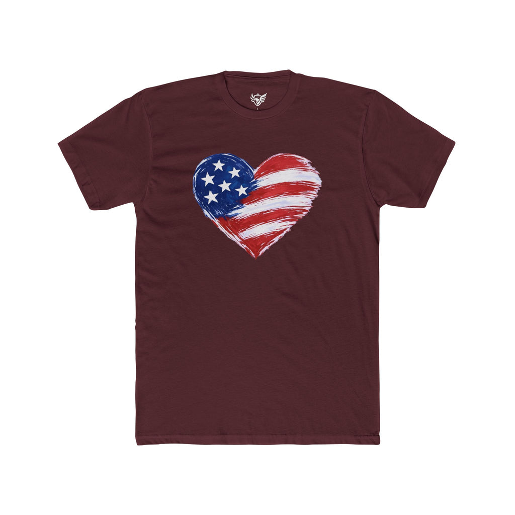 Heart Flag Cotton Crew Tee