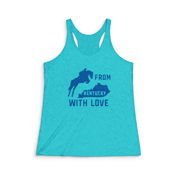 KY with Love Tri-Blend Racerback Tank