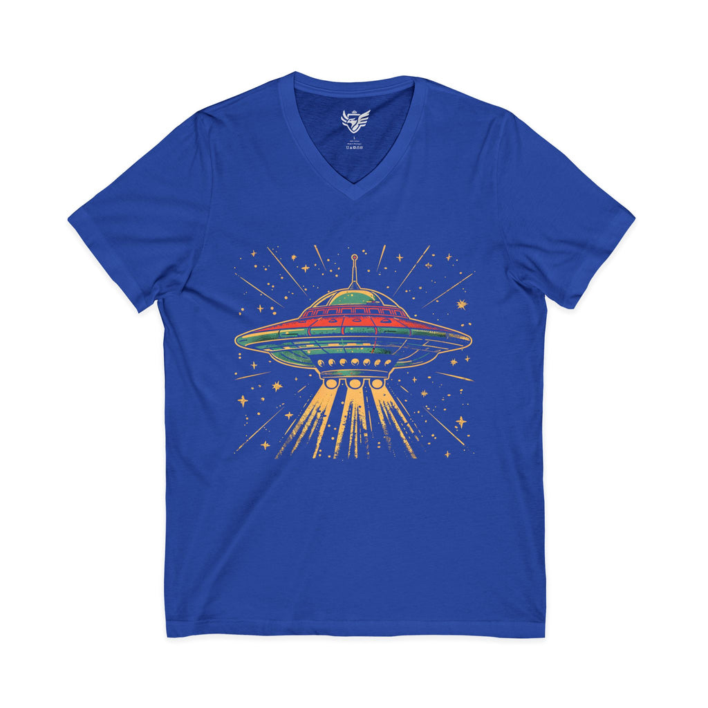 UFO Jersey Short Sleeve V-Neck Tee