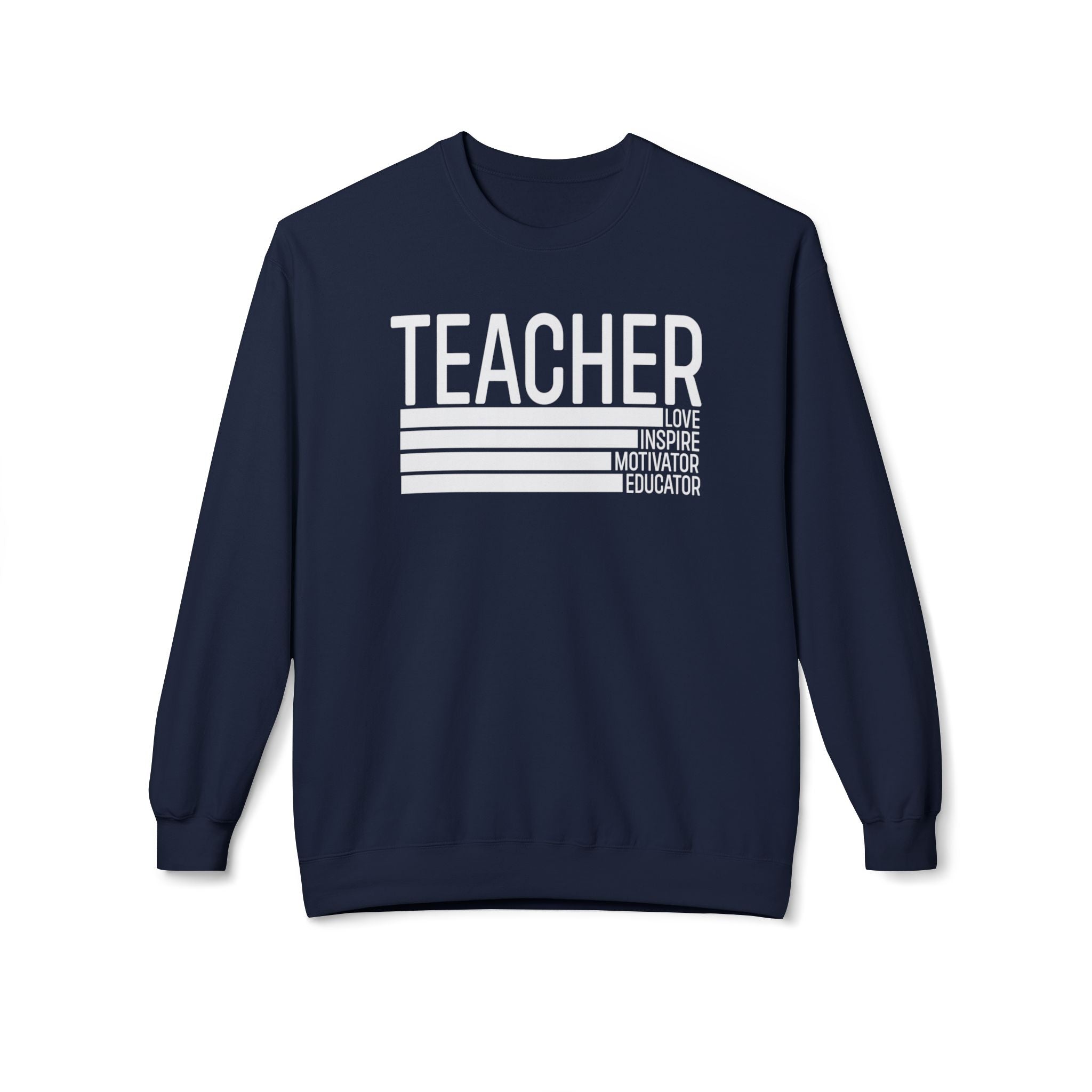 Teacher Midweight Softstyle Fleece Crewneck Sweatshirt