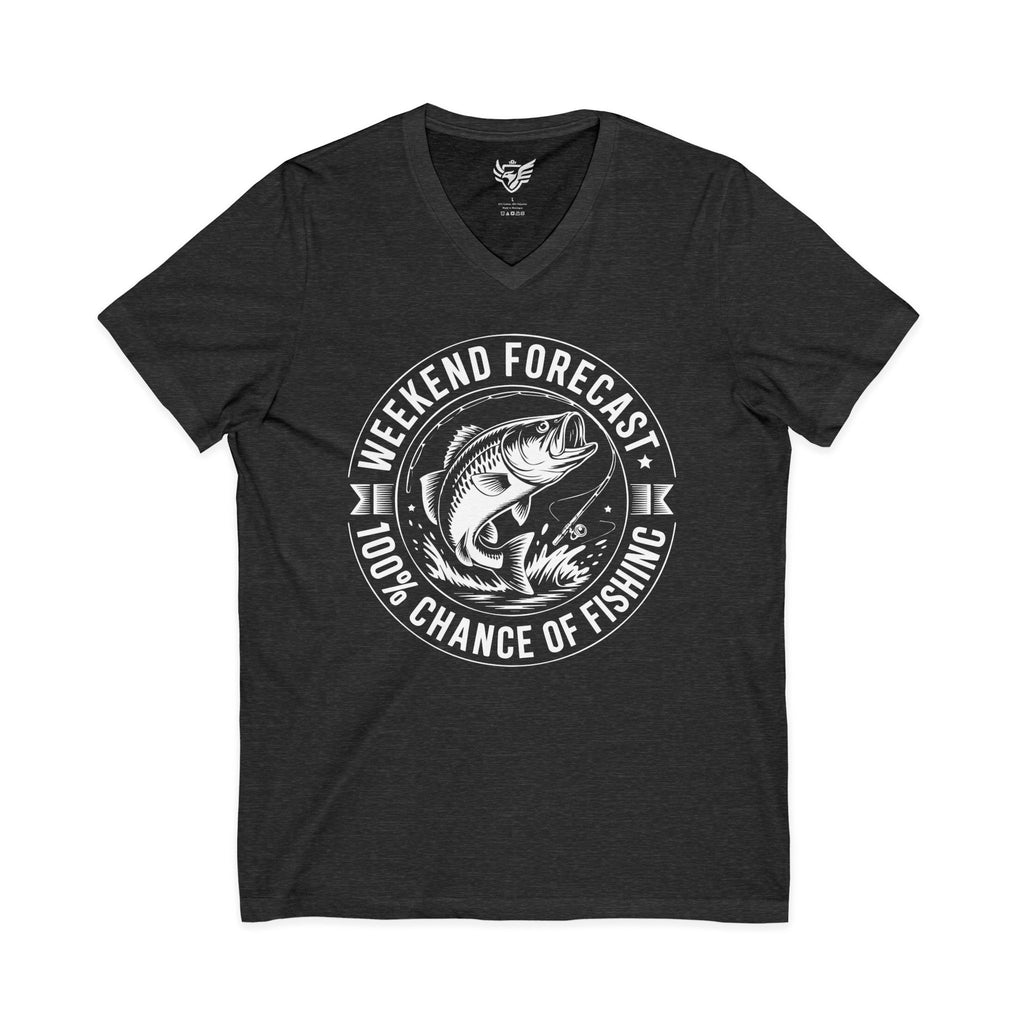 Weekend Forecast Jersey Short Sleeve V-Neck Tee