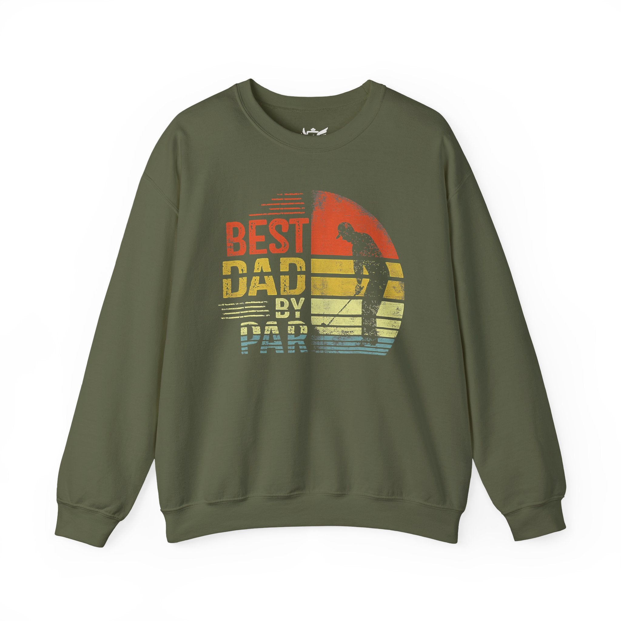 Best Dad By Par Heavy Blend™ Crewneck Sweatshirt