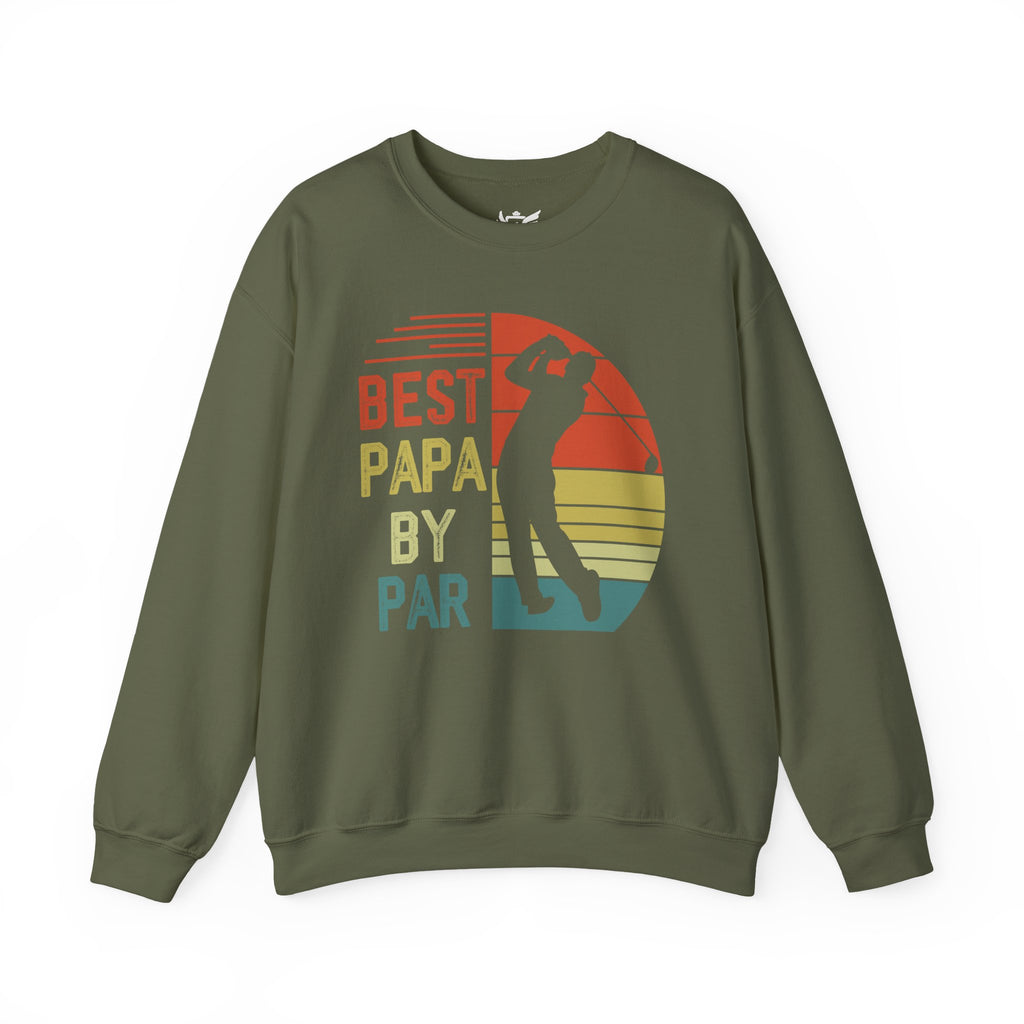 Best Papa By Par Heavy Blend™ Crewneck Sweatshirt