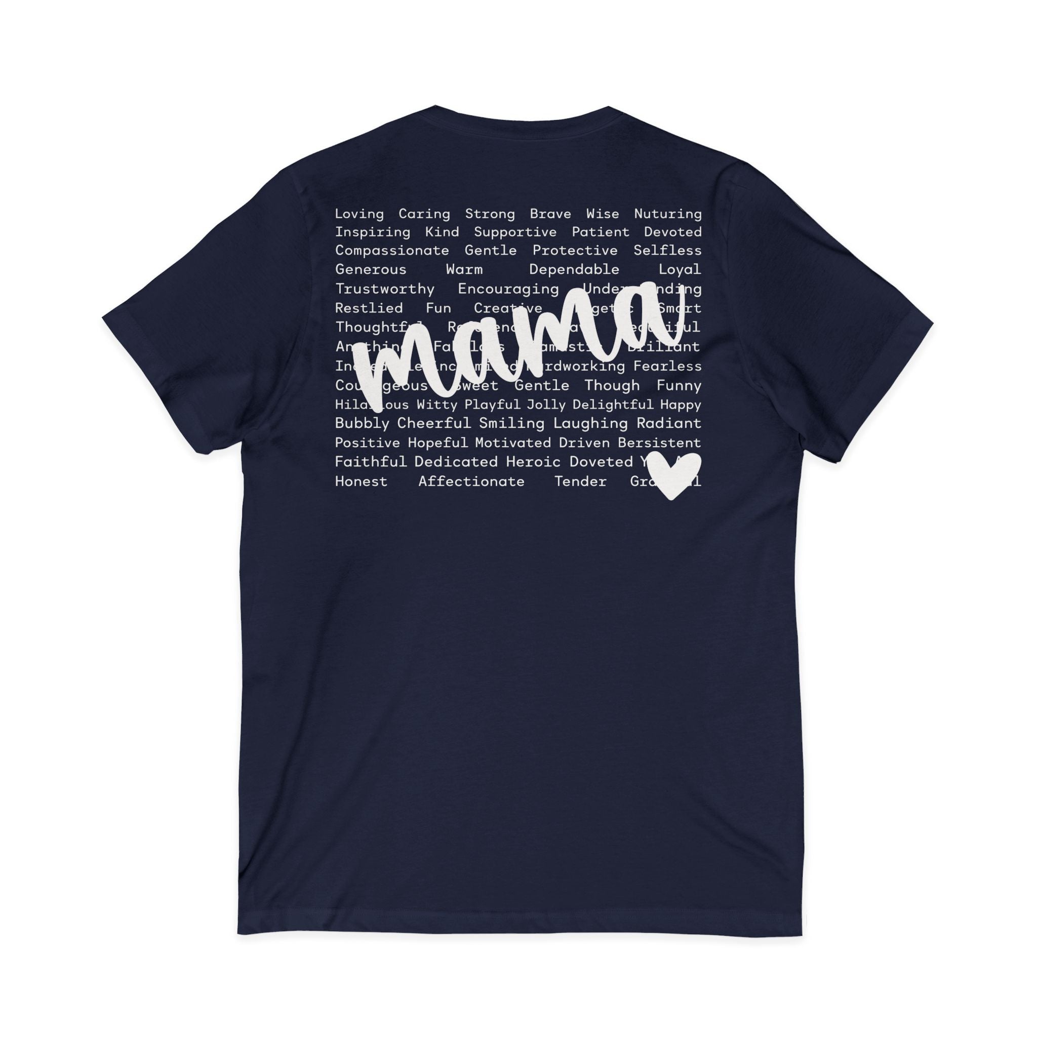 Mama Jersey Short Sleeve V-Neck Tee