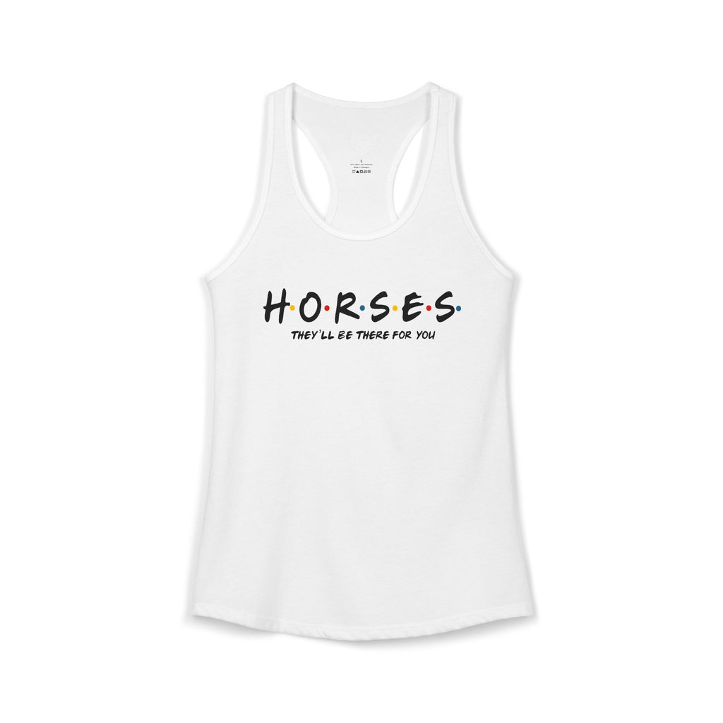 Horses, Friends Theme Ideal Racerback Tank