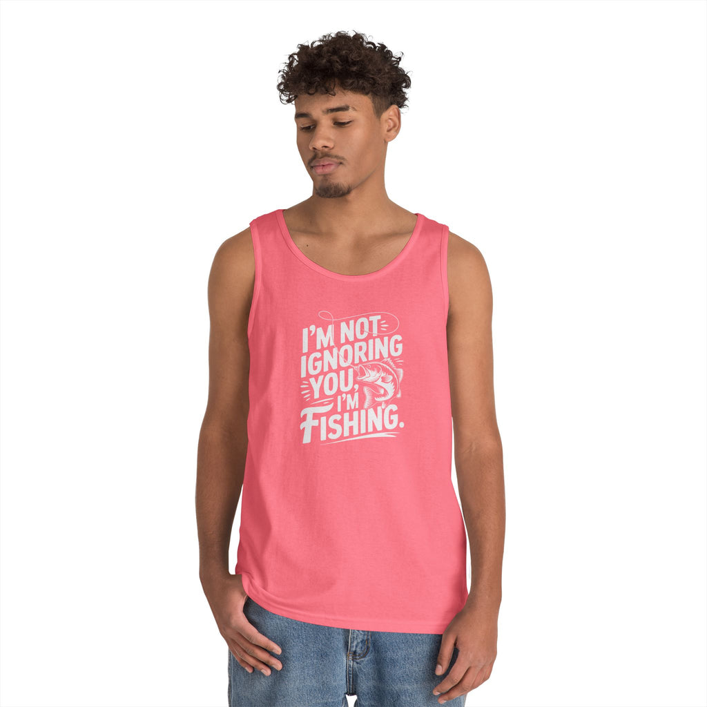 I'm Not Ignoring You Heavy Cotton Tank Top