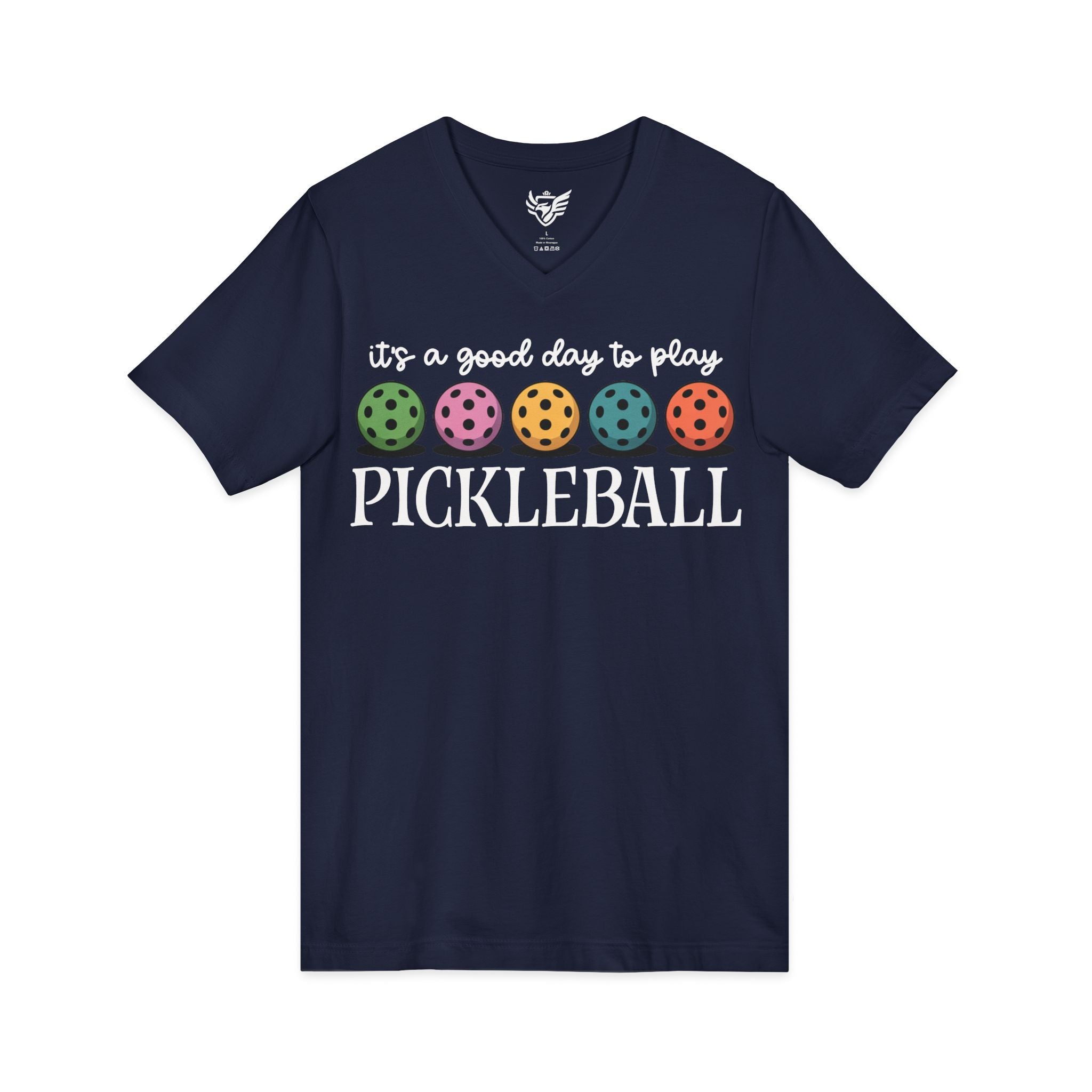 Good Day Pickleball Jersey Short Sleeve V-Neck Tee