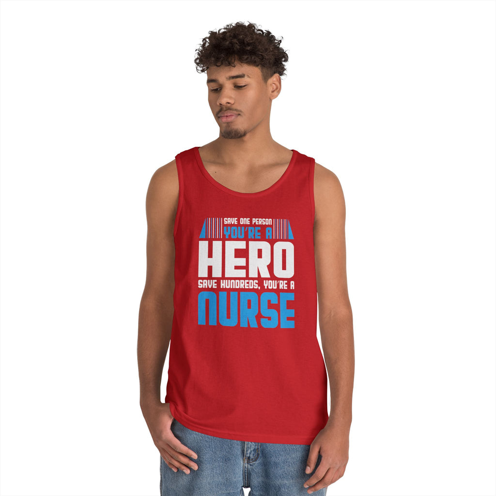 Nurses Are Heros Heavy Cotton Tank Top