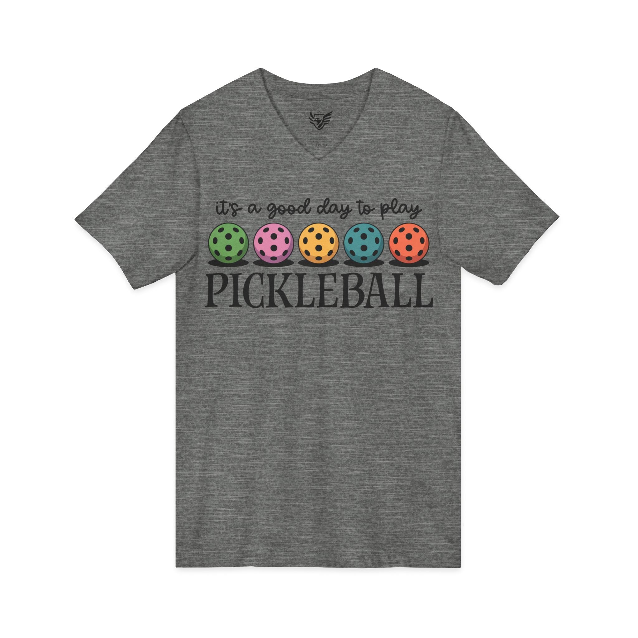 Good Day Pickleball Jersey Short Sleeve V-Neck Tee