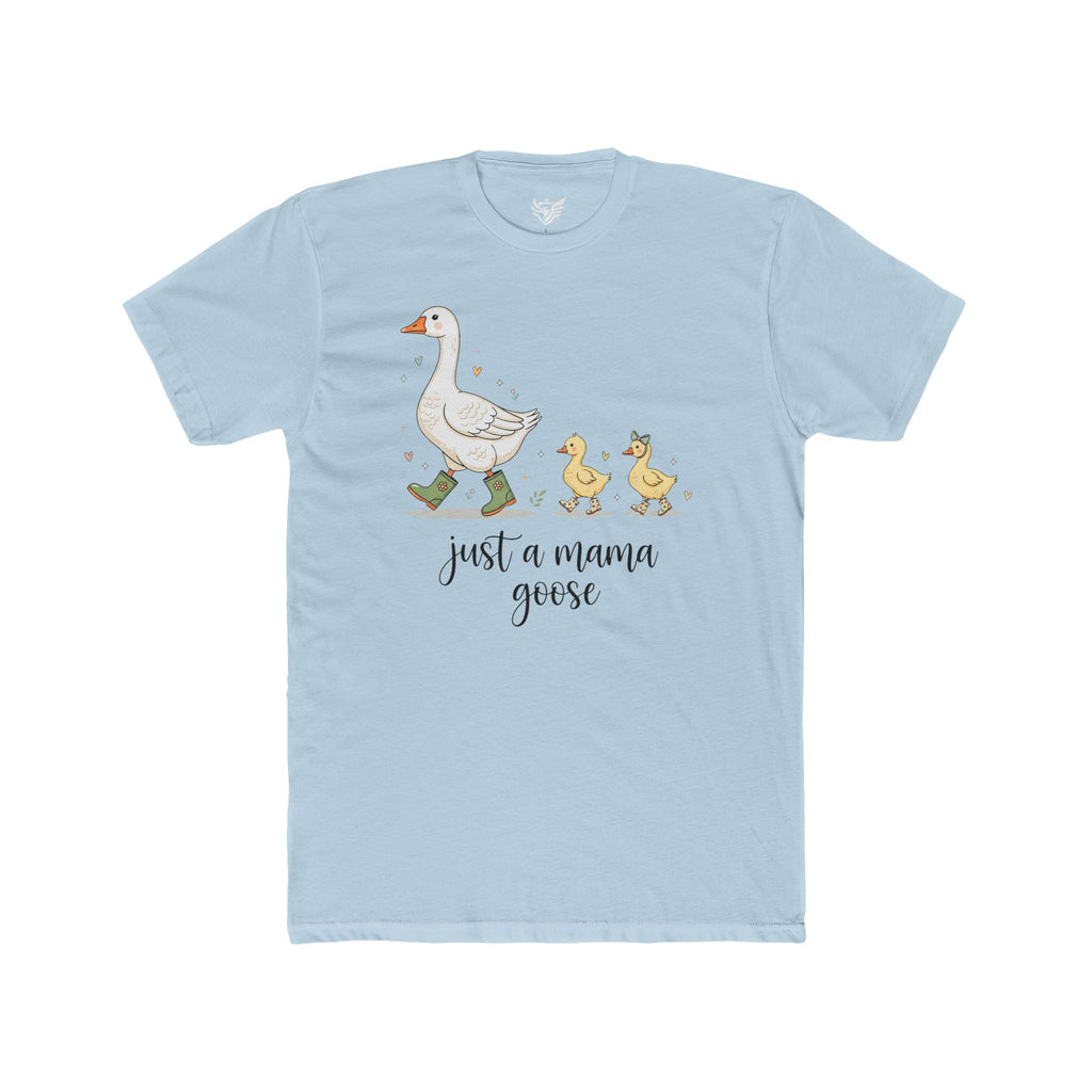Just A Momma Goose Cotton Crew Tee