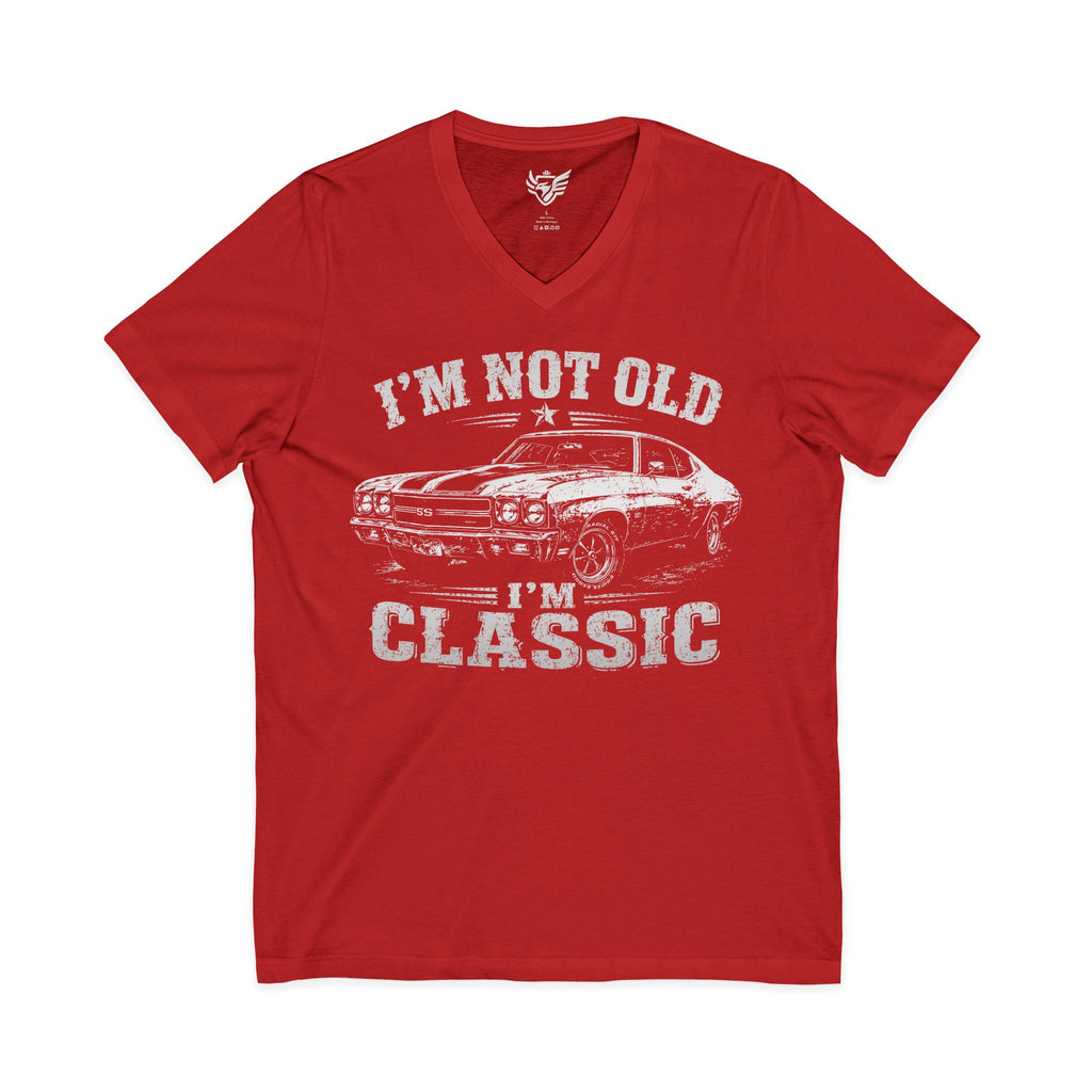 Not Old, Classic Jersey Short Sleeve V-Neck Tee