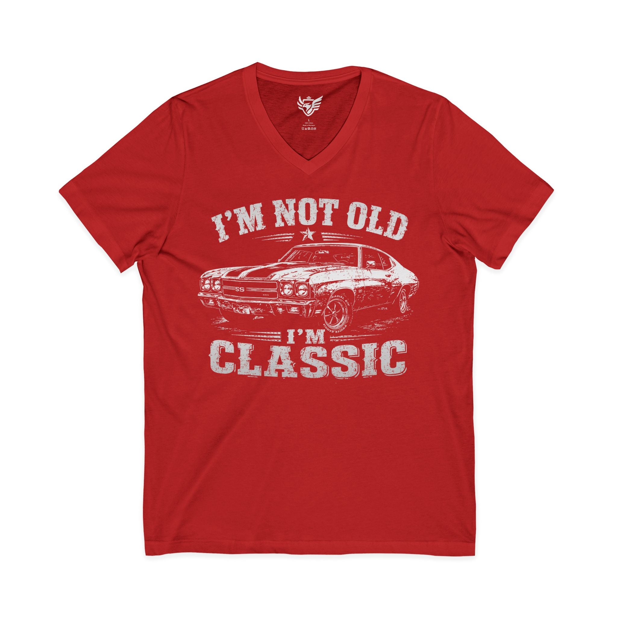Not Old, Classic Jersey Short Sleeve V-Neck Tee